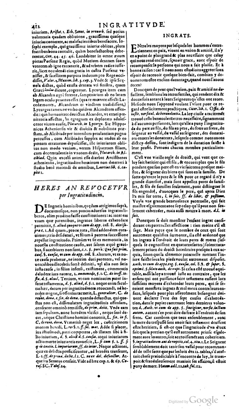 1629 - Veuve Nicolas Buon - Trésor du droit français (29620 T. 2) - BM Lyon