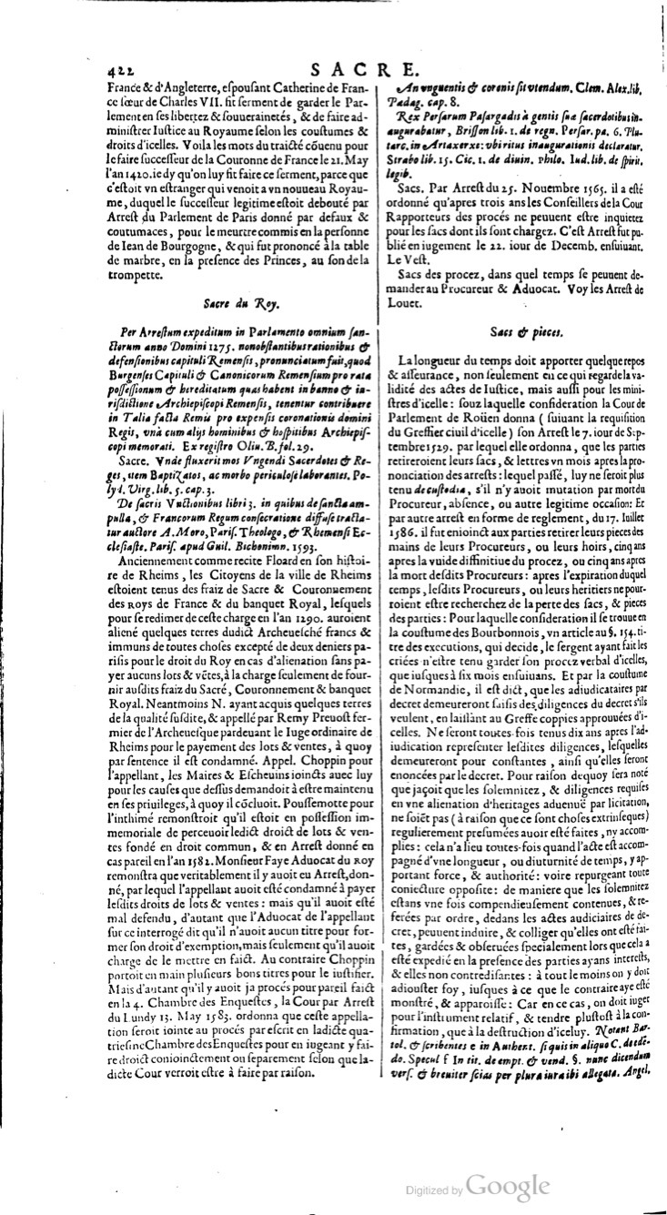 1629 - Veuve Nicolas Buon - Trésor du droit français (21754 T. 3) - BM Lyon 1629 - Veuve Nicolas Buon - Trésor du droit français (21754 T. 3) - BM Lyon