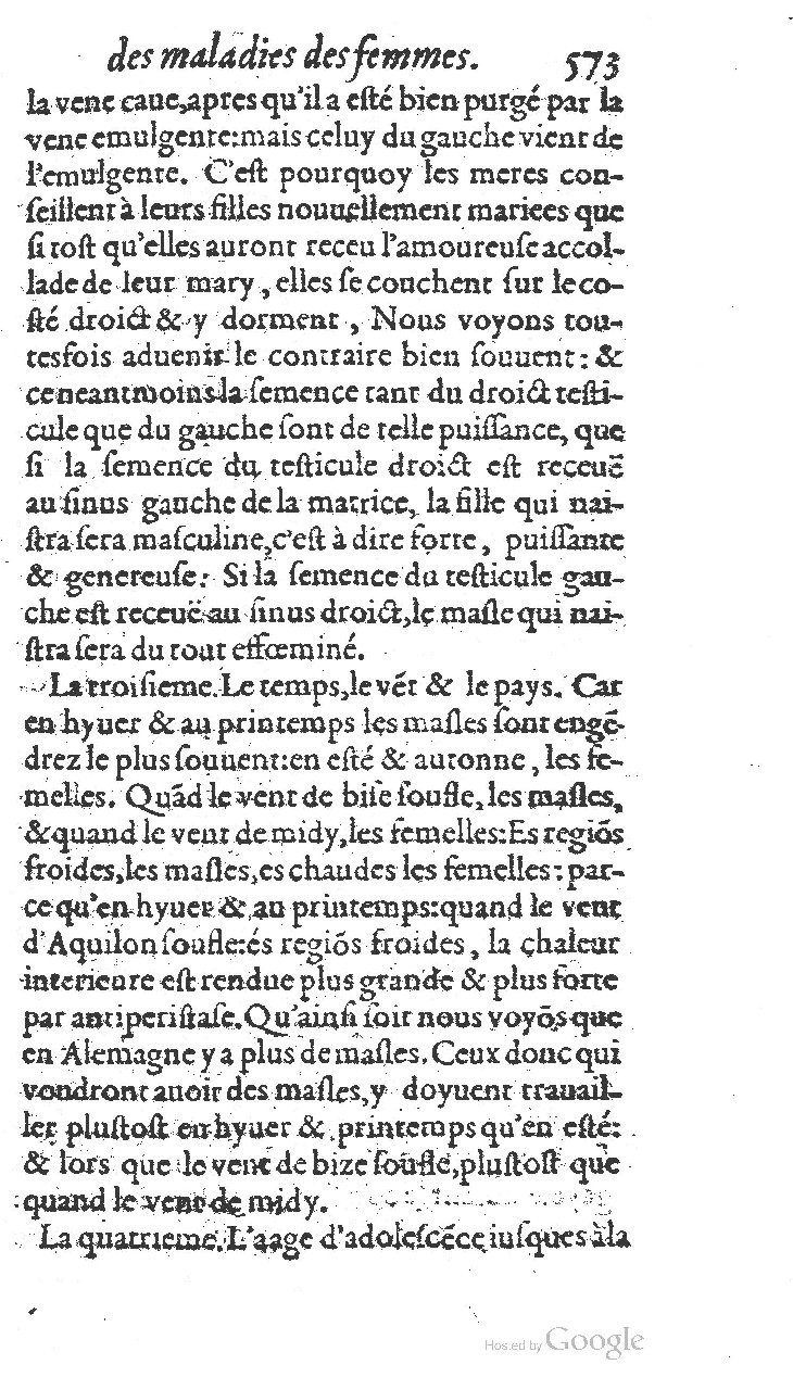 1585 - Jacques du Puis - Trésor des remèdes secrets pour les maladies des femmes - BnF