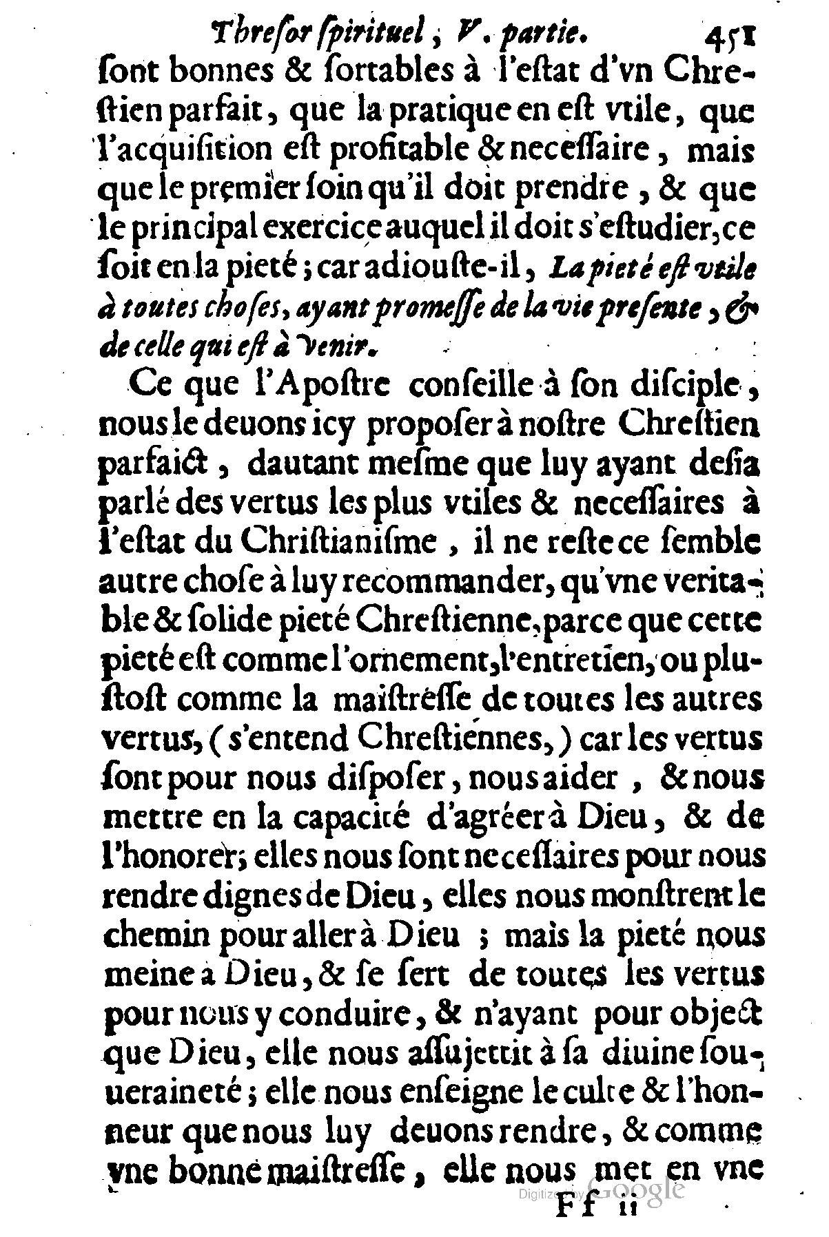 1635 - Sébastien Huré - Trésor spirituel contenant les obligations - BM Lyon 1635 - Sébastien Huré - Trésor spirituel contenant les obligations - BM Lyon