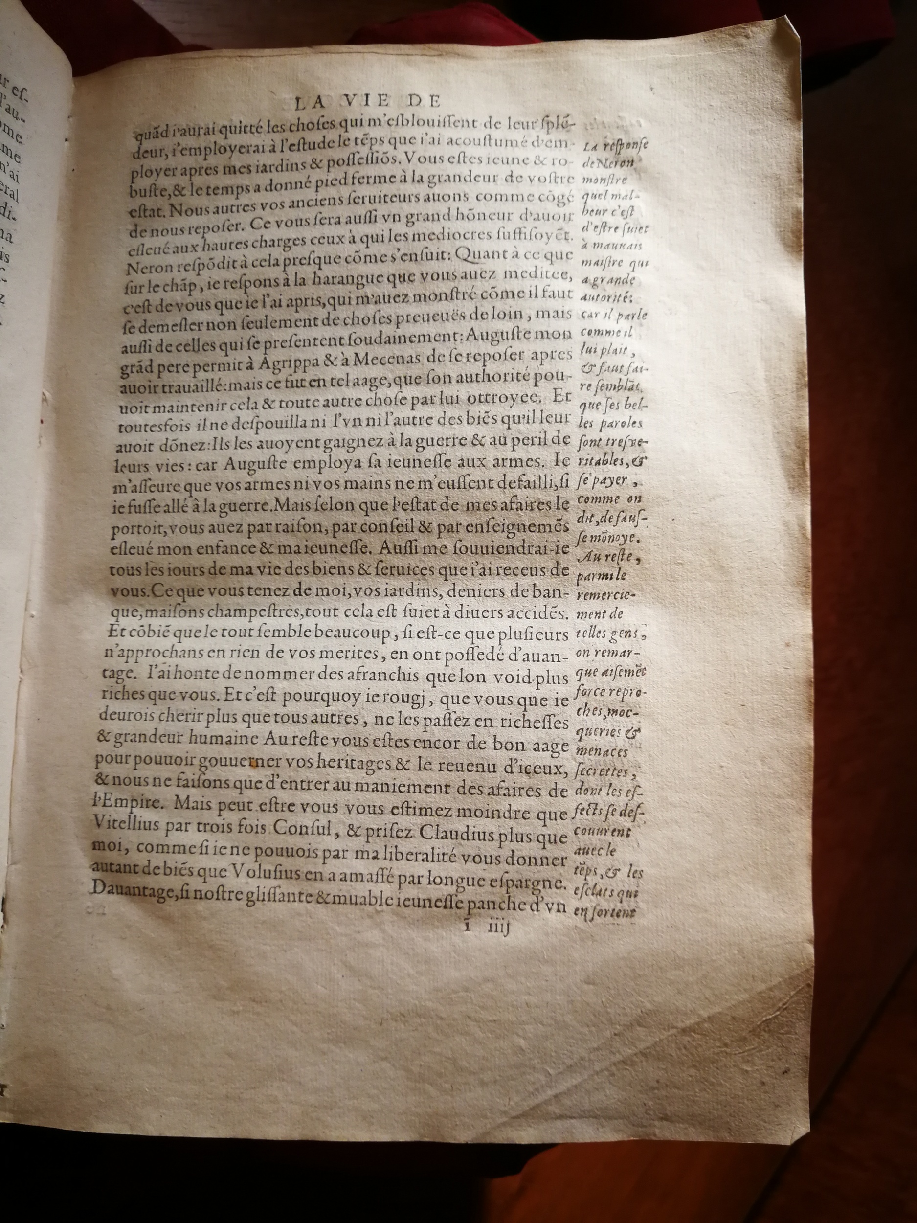 1595 - Jean Houzé - Œuvres morales et mêlées de Sénèque, Trésor de philosophie morale - T. 1 - BnF