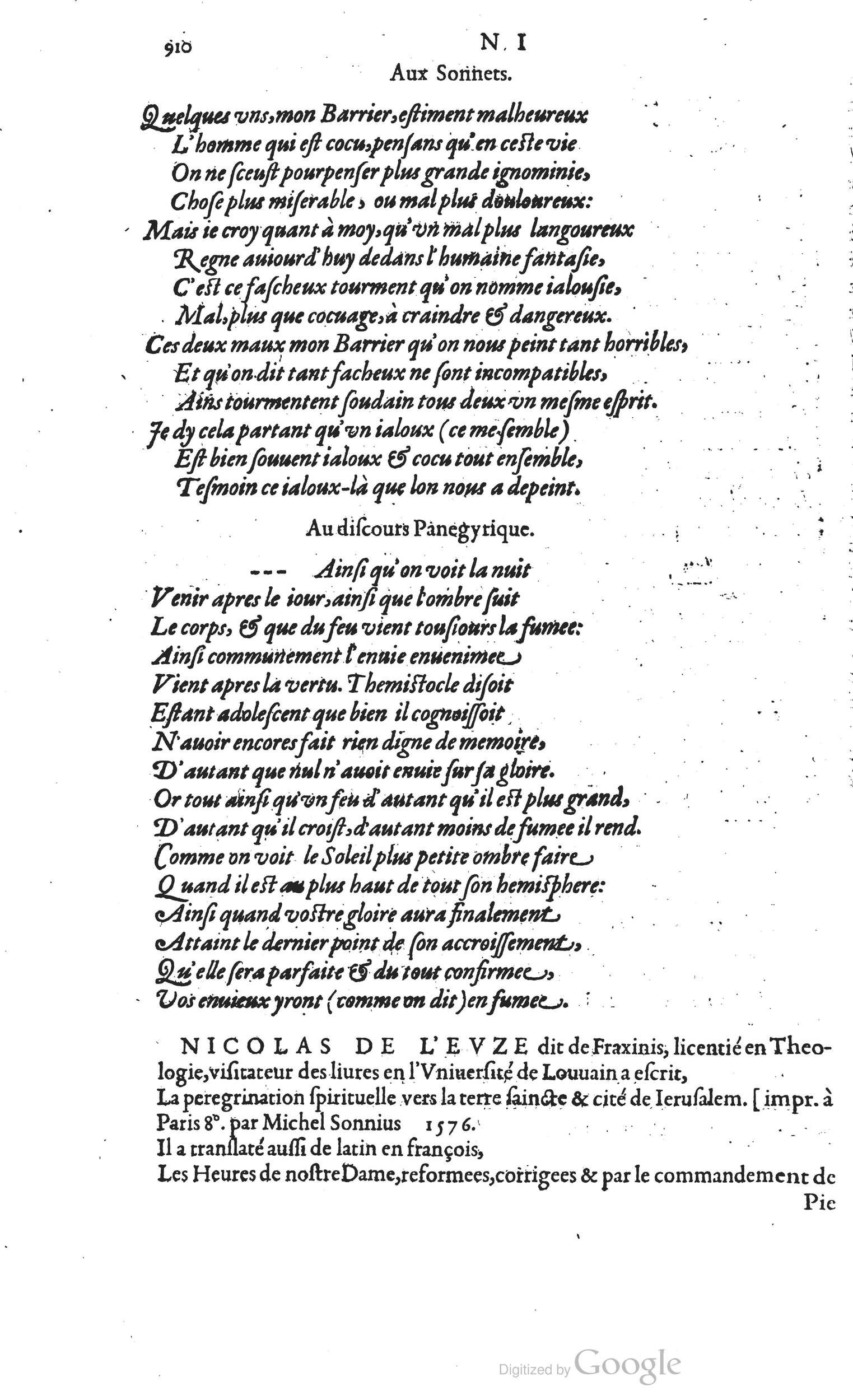 1585 - Barthélemy Honorat - Bibliothèques françaises - BSB Munich