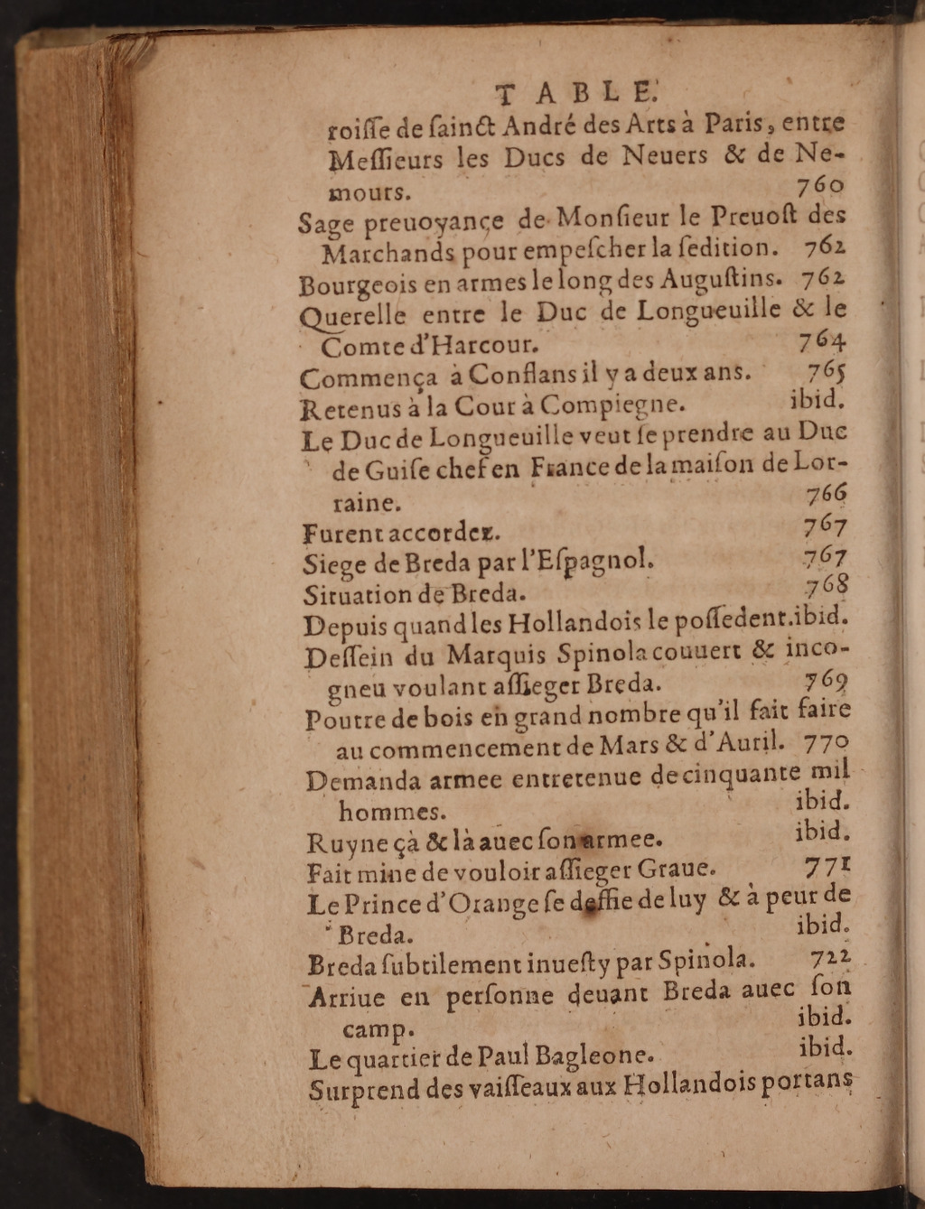 1626 - Joseph Bouillerot - Trésor de l’histoire générale de notre temps - BnF Arsenal