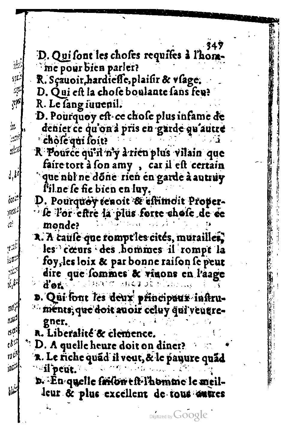 1582 - Nicolas Bonfons - Trésor des sentences dorées - BM Lyon