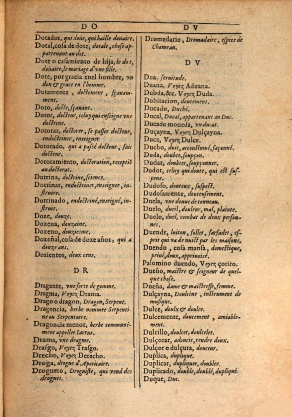 1607 - Marc Orry - Trésor des deux langues espagnole et française (Première et Seconde parties) - ÖNB Wien