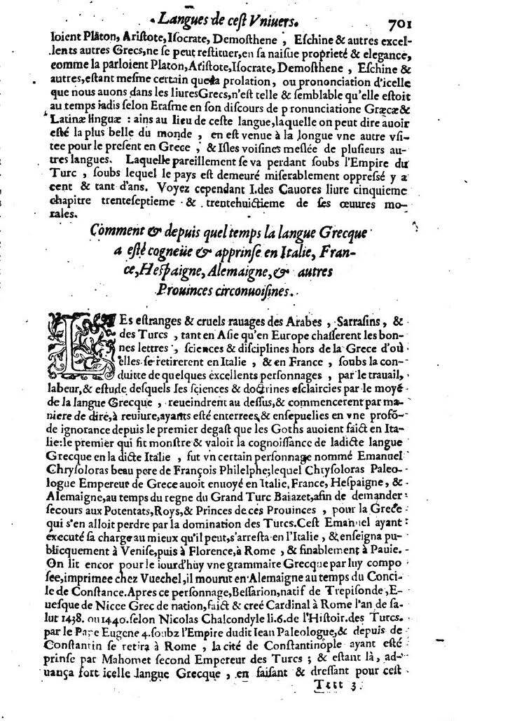 1613 - Matthieu Berjon - Trésor de l’histoire des langues de cet univers - BM Lyon