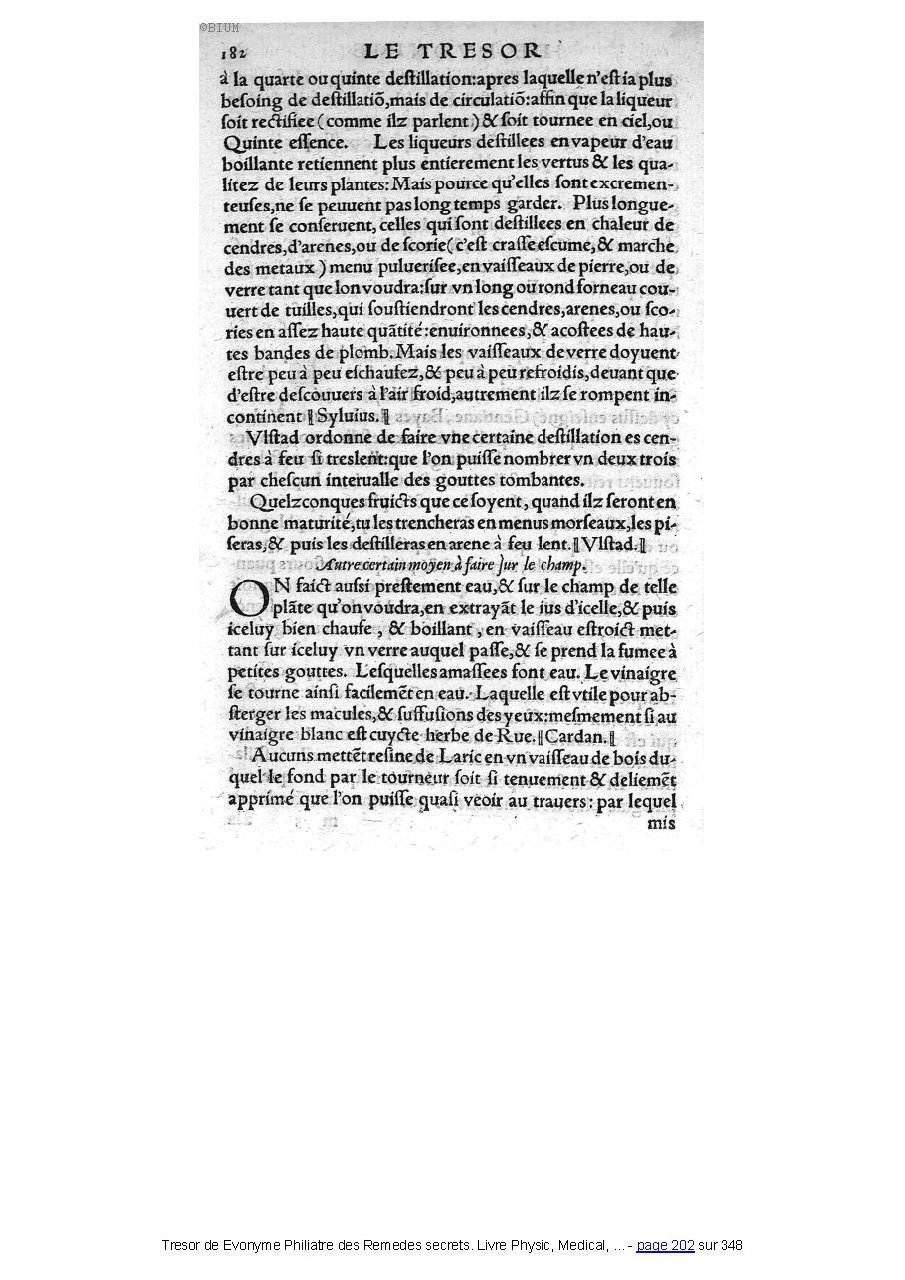 1555 - Balthazar Arnoullet - Trésor d’Évonyme Philiatre - Université Paris Cité