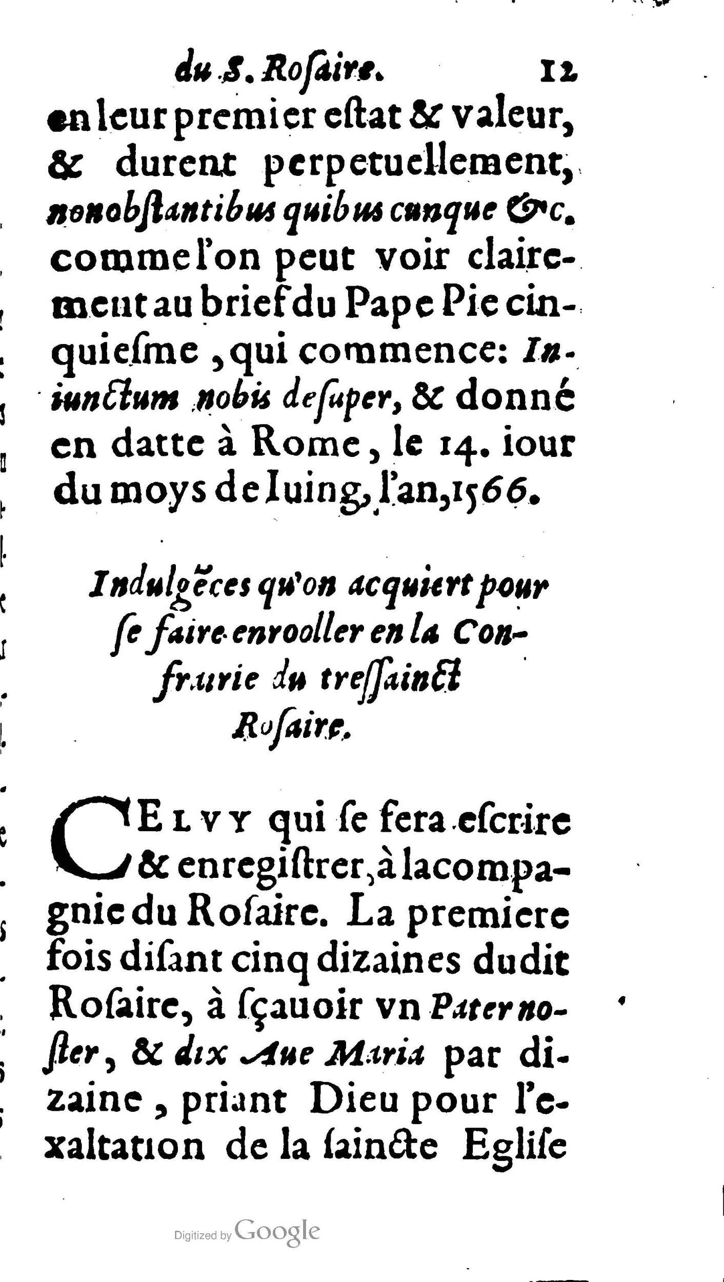 1604 - Jean Le Bouc - Trésor des indulgences du Saint Rosaire - BM Lyon 1604 - Jean Le Bouc - Trésor des indulgences du Saint Rosaire - BM Lyon