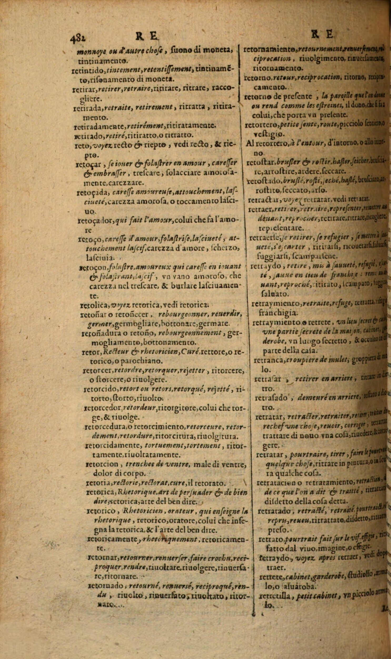 1617 - Samuel Crespin - Trésor des trois langues espagnole, française et italienne (Première partie) - Regensburg