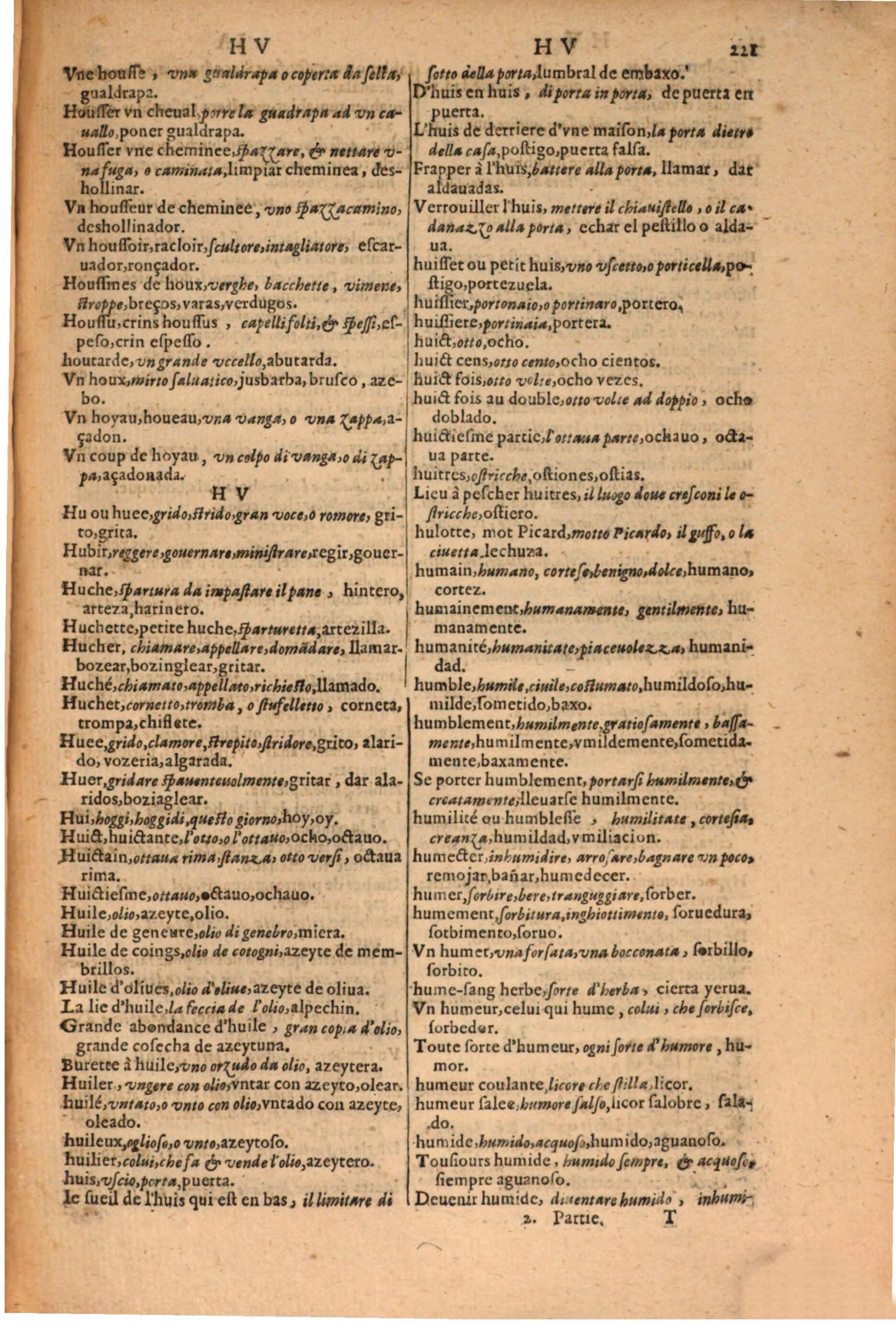1616 - Pierre de la Rovière - Trésor des trois langues (Seconde partie) - BSB Munich