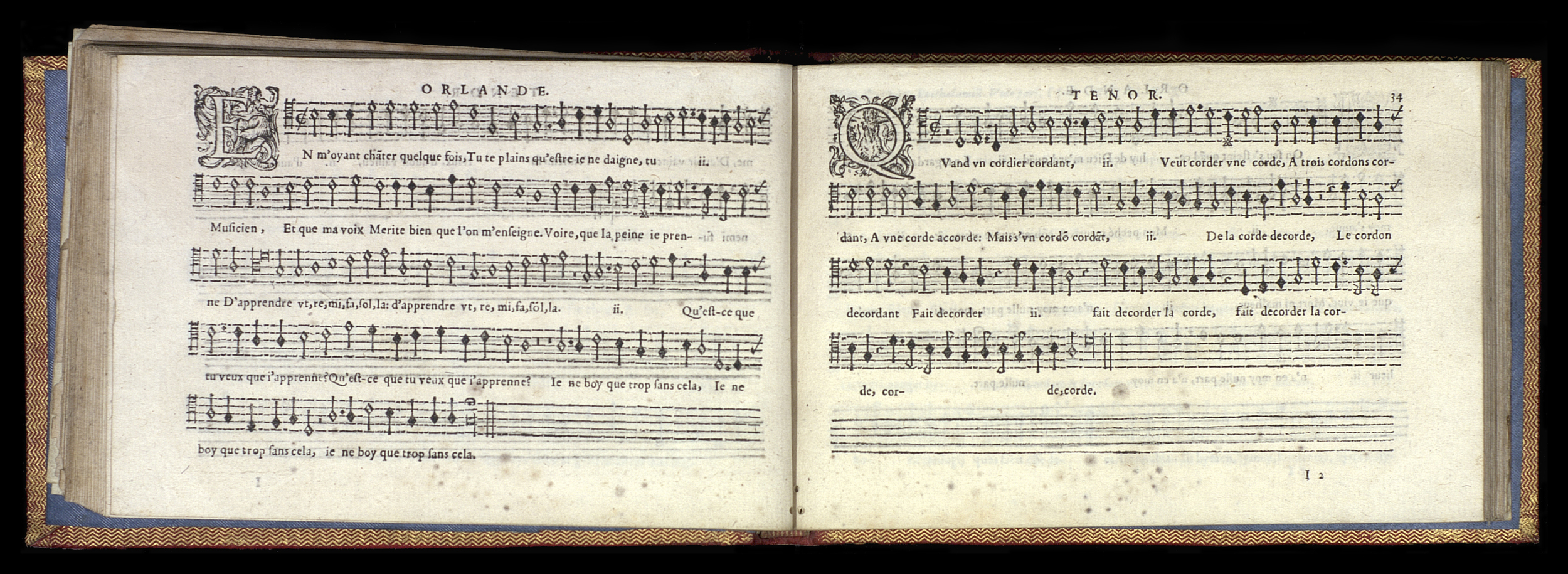 1582 - [Pierre de Saint-André] - Trésor de musique d’Orlande de Lassus Tenor - Mons