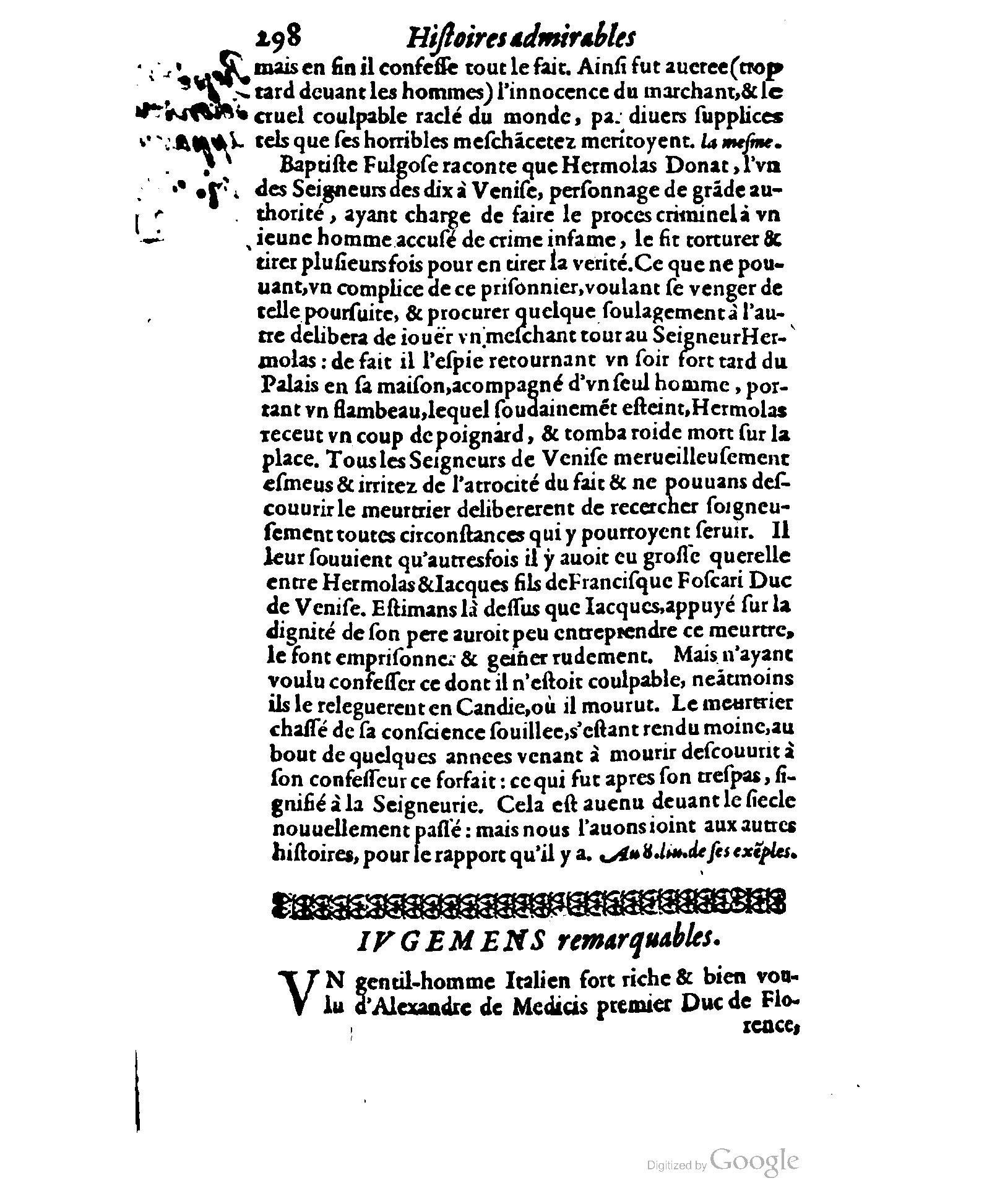 1620 - Samuel Crespin - Trésor d’histoires admirables et mémorables - BCU Lausanne