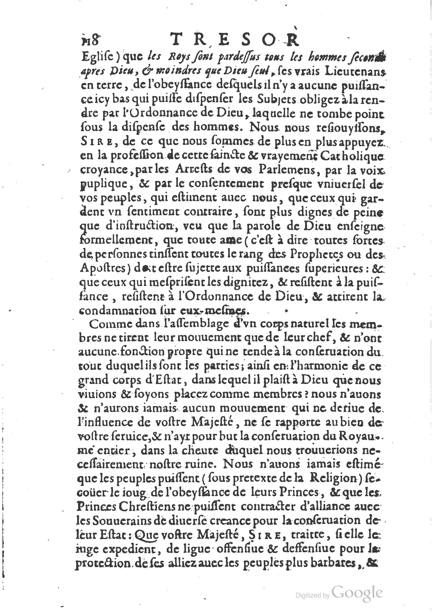 1654 - Michel Bobin - Trésor des harangues, remontrances et oraisons funèbres - BM Lyon