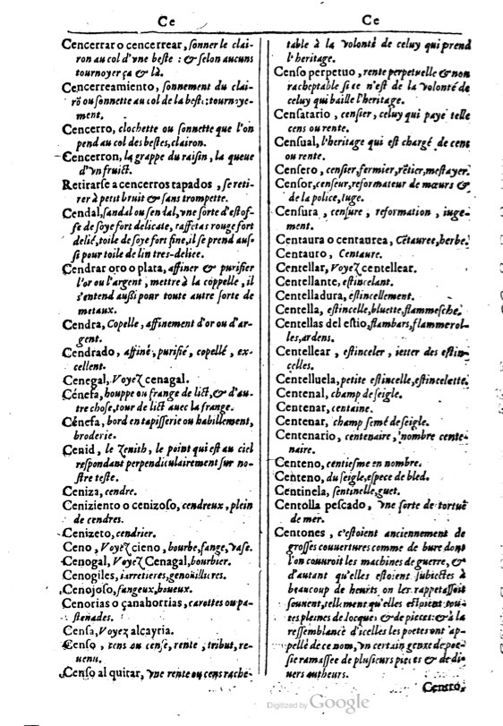 1616 - Veuve Marc Orry - Trésor des deux langues espagnole et française (Première et Seconde parties) - BM Lyon