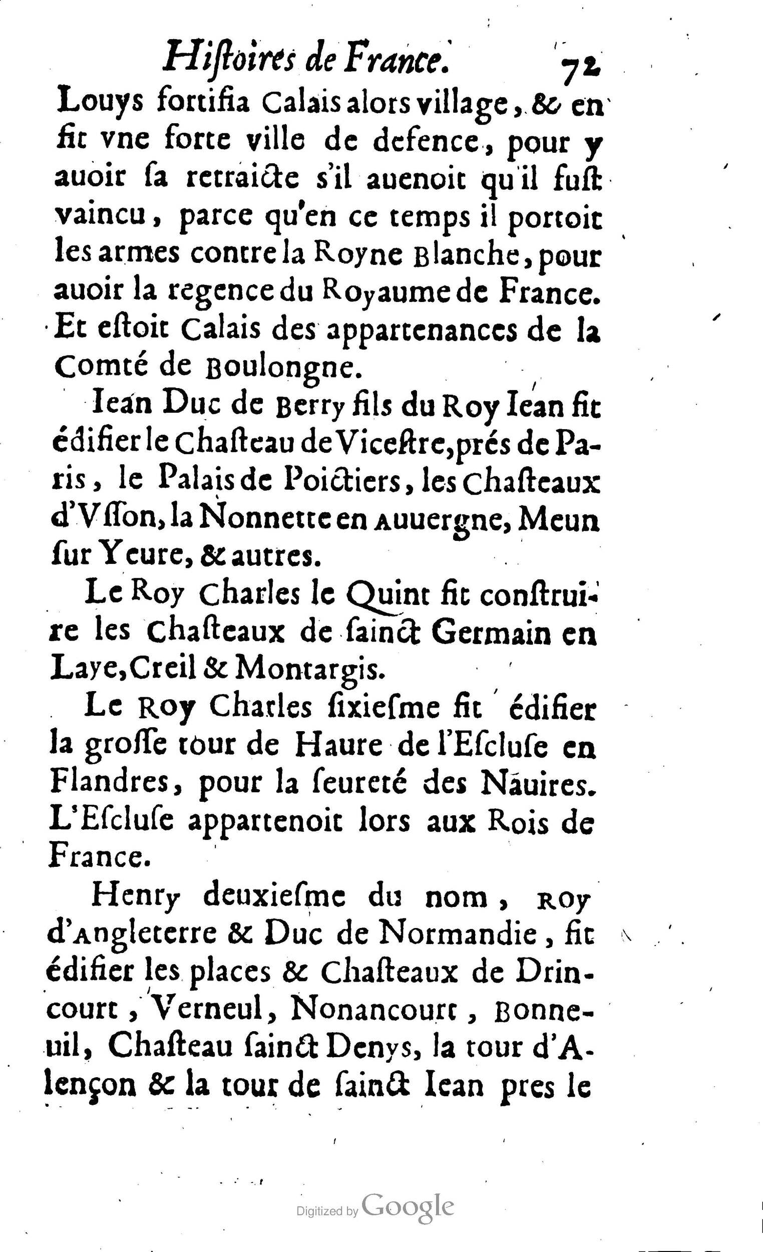 1638 - Jean Corrozet - Trésor des histoires de France - BM Lyon