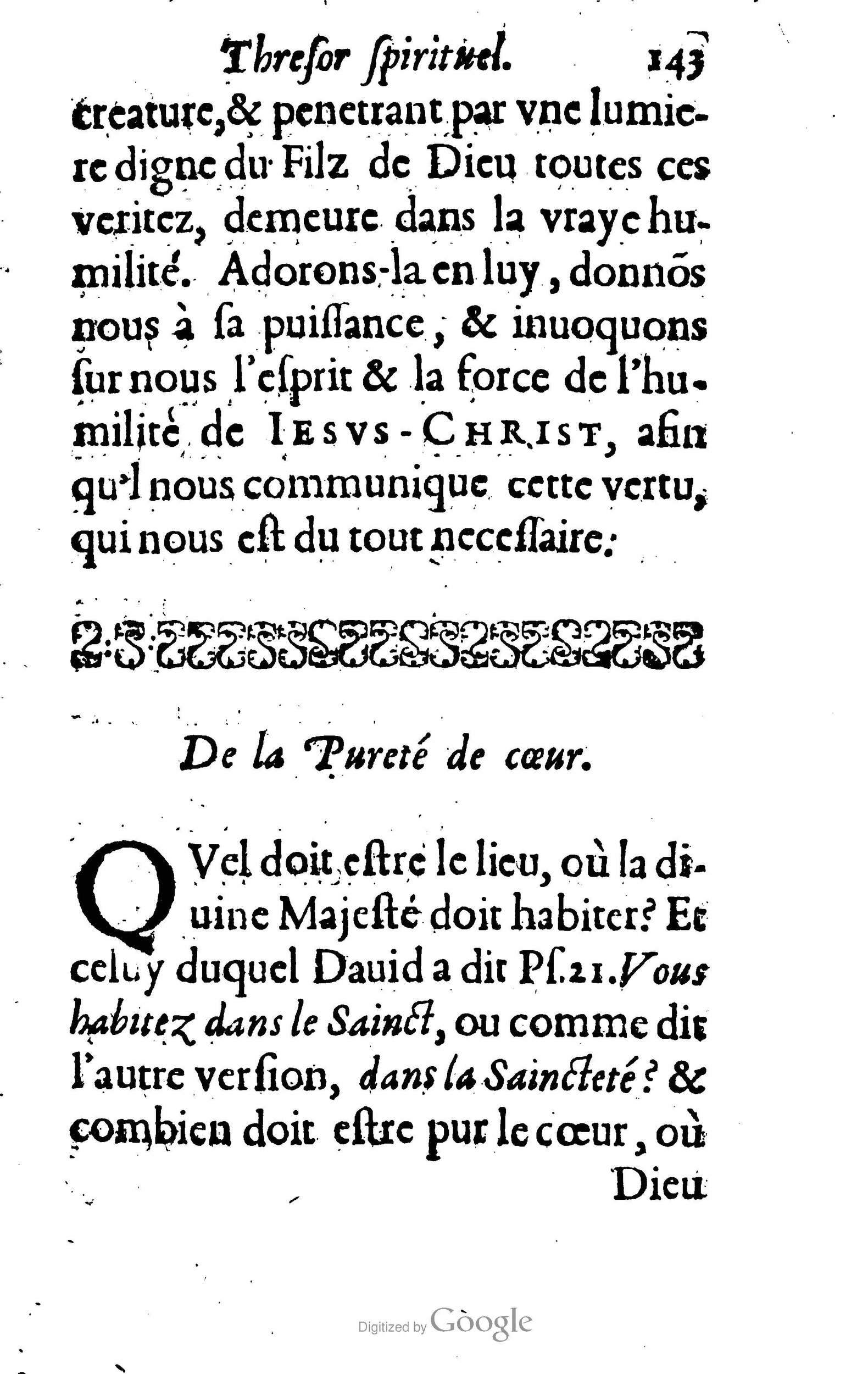 1633 - François Waudré - Trésor spirituel contenant les excellences du christianisme - BM Lyon