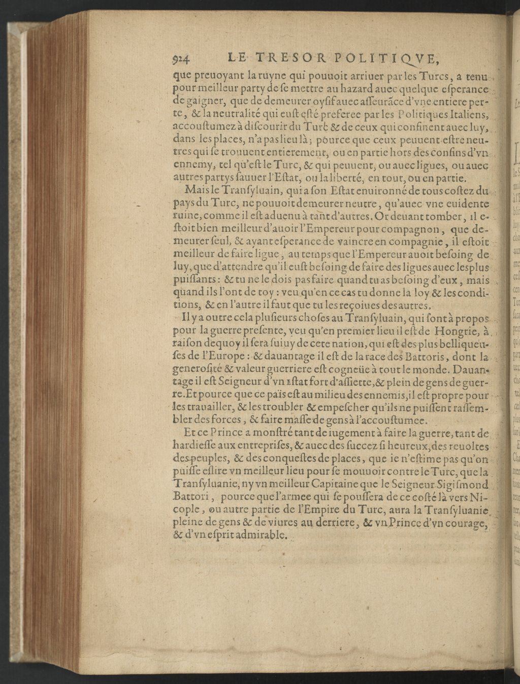 1608 - Nicolas Du Fossé - Trésor politique - BnF Tolbiac