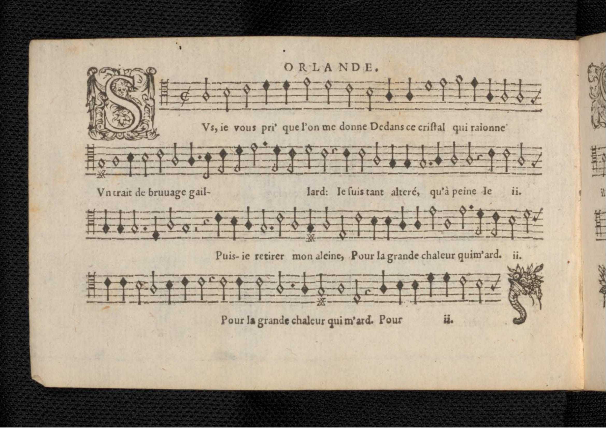 1576 - [Pierre de Saint-André] - Trésor de musique d’Orlande de Lassus Tenor - KBR Bruxelles