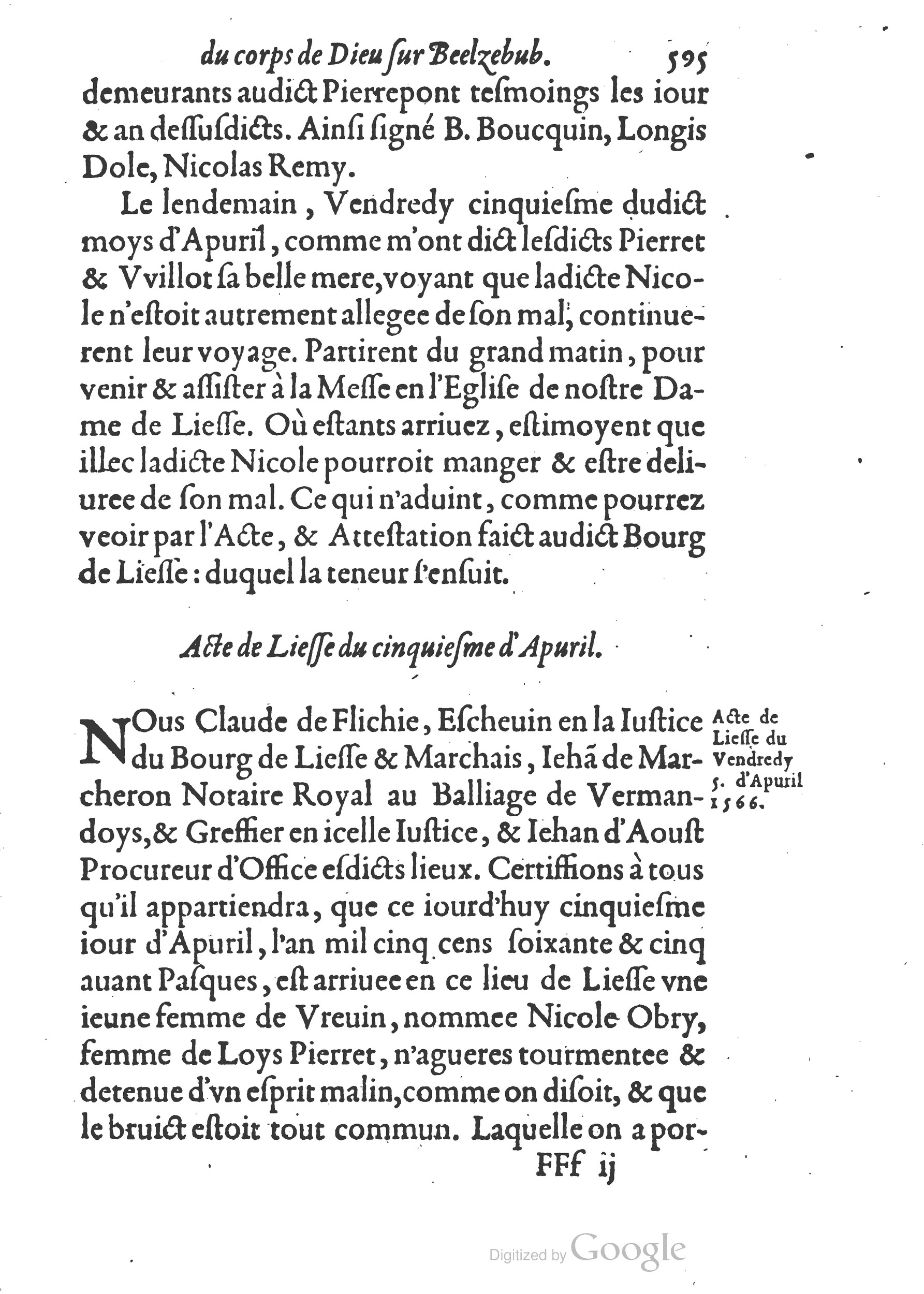 1578 - Nicolas Chesneau - Trésor et entière histoire de la triomphante victoire du corps de Dieu sur l’esprit malin - British Library 1578 - Nicolas Chesneau - Trésor et entière histoire de la triomphante victoire du corps de Dieu sur l’esprit malin - British Library