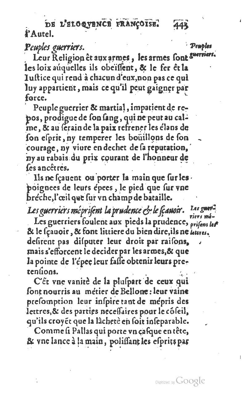 1610 - Louis Coste - Trésor de l’éloquence française (Seconde partie) - BM Lyon