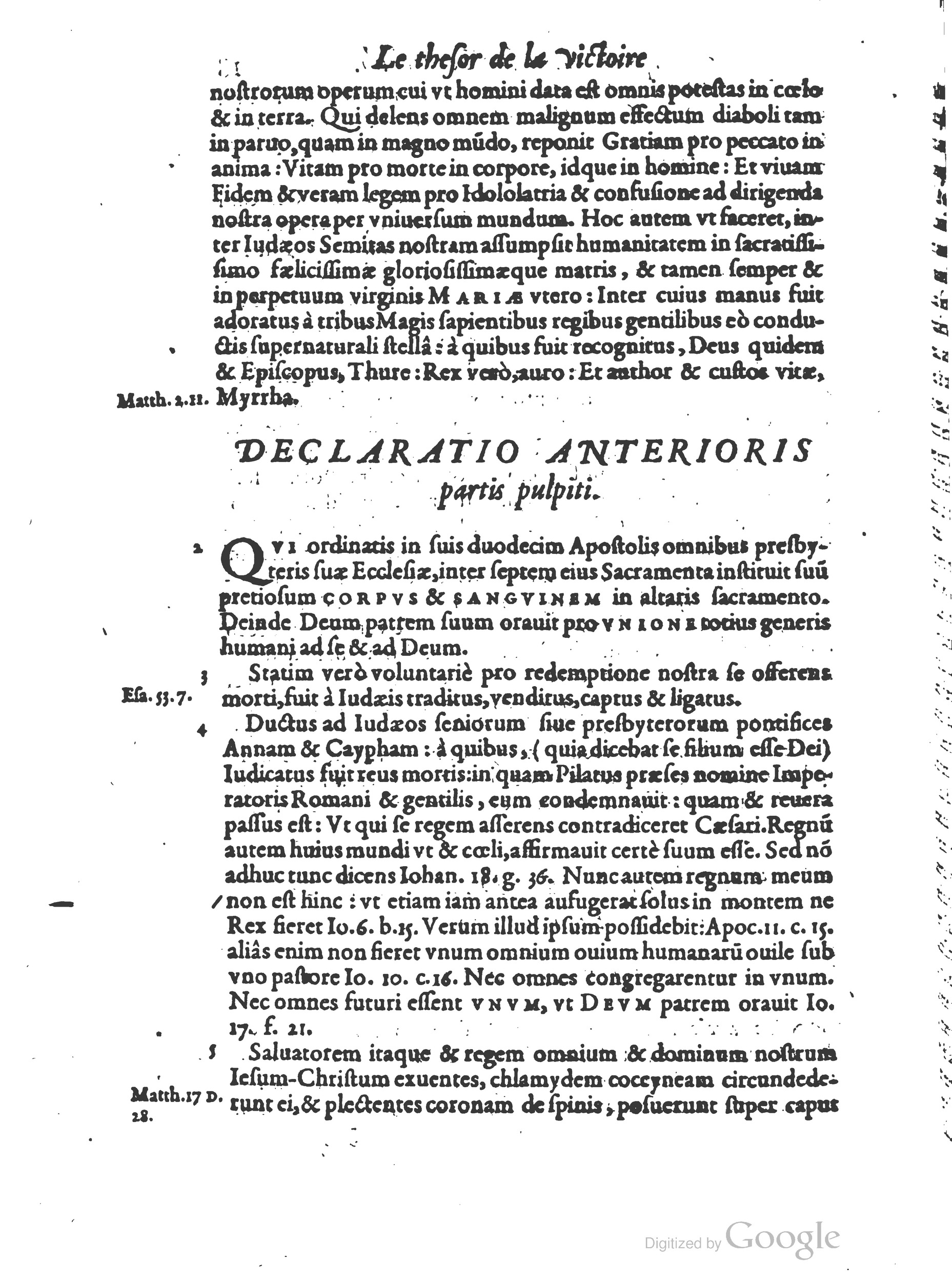 1578 - Nicolas Chesneau - Trésor et entière histoire de la triomphante victoire du corps de Dieu sur l’esprit malin - British Library 1578 - Nicolas Chesneau - Trésor et entière histoire de la triomphante victoire du corps de Dieu sur l’esprit malin - British Library