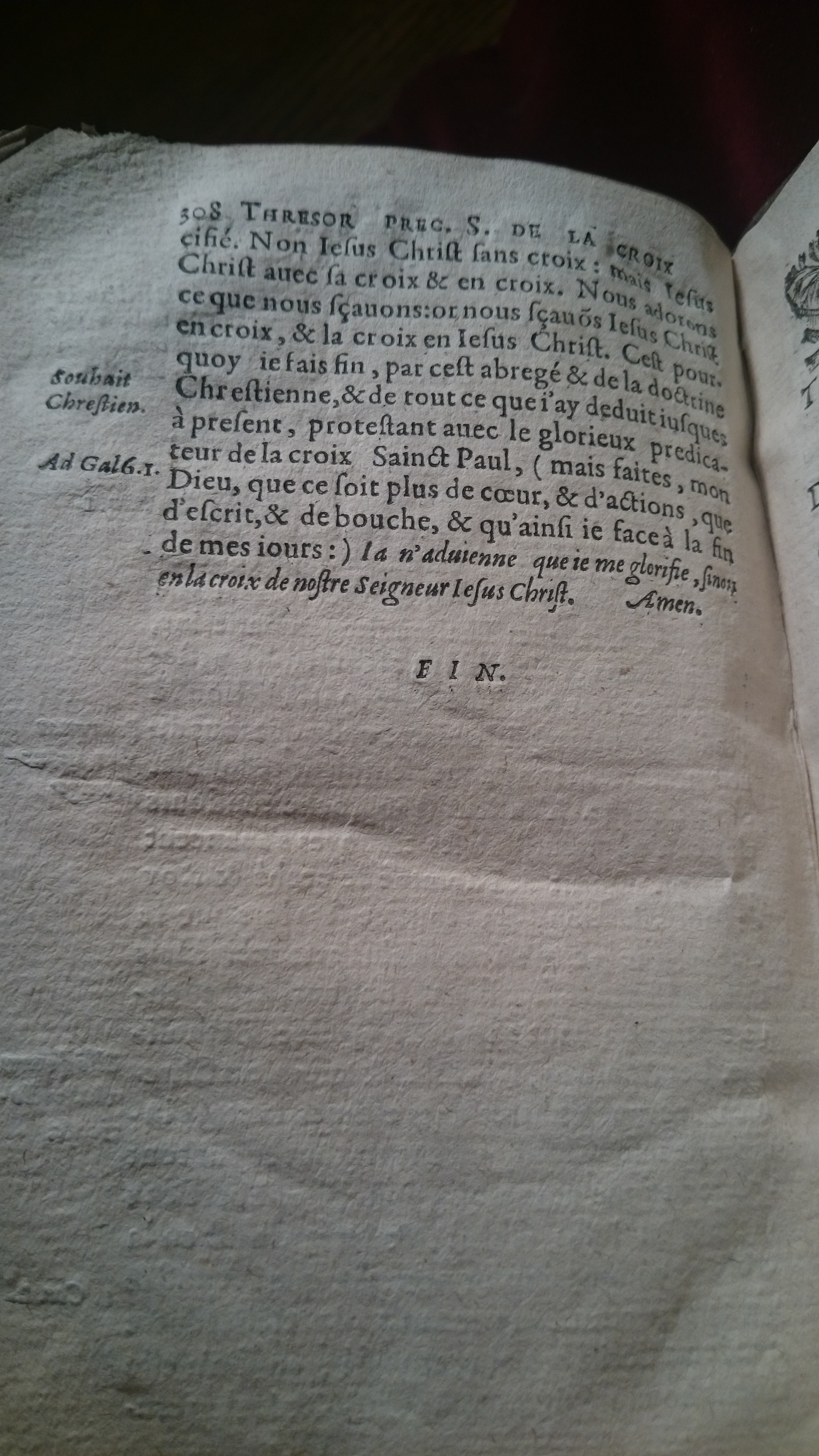 1613 - Claude Rigaud - Panthologie ou Trésor précieux de la sainte croix - BM Amiens