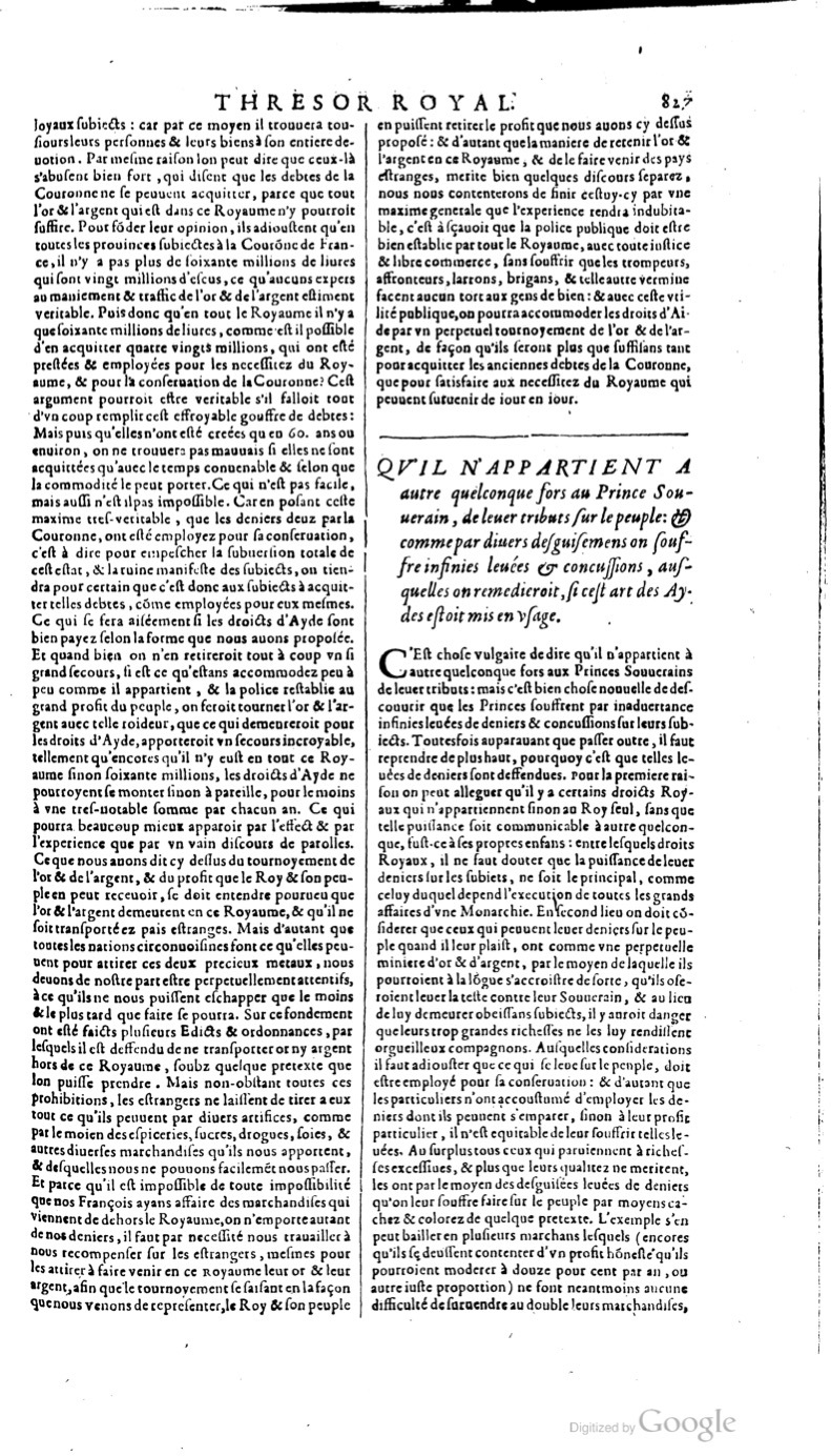 1629 - Veuve Nicolas Buon - Trésor du droit français (21754 T. 3) - BM Lyon