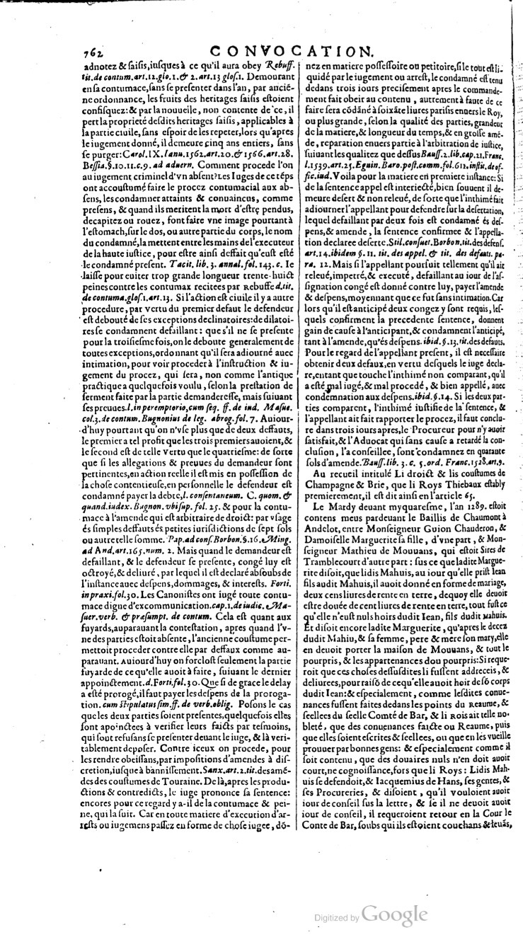 1629 - Veuve Nicolas Buon - Trésor du droit français (21754 T. 1) - BM Lyon