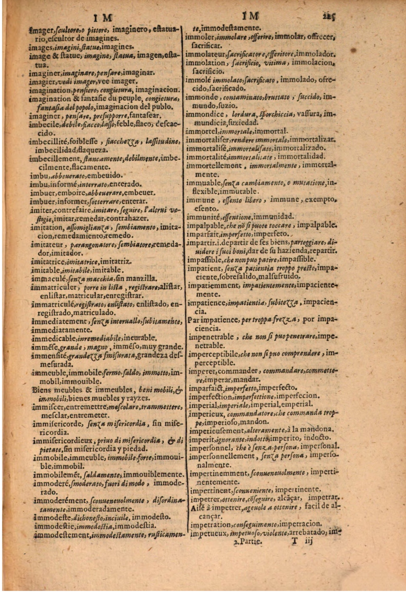 1616 - Pierre de la Rovière - Trésor des trois langues (Seconde partie) - BSB Munich
