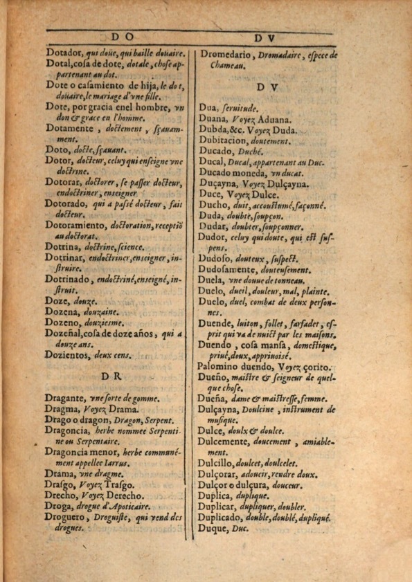 1607 - Marc Orry - Trésor des deux langues espagnole et française (Première et Seconde parties) - ÖNB Wien