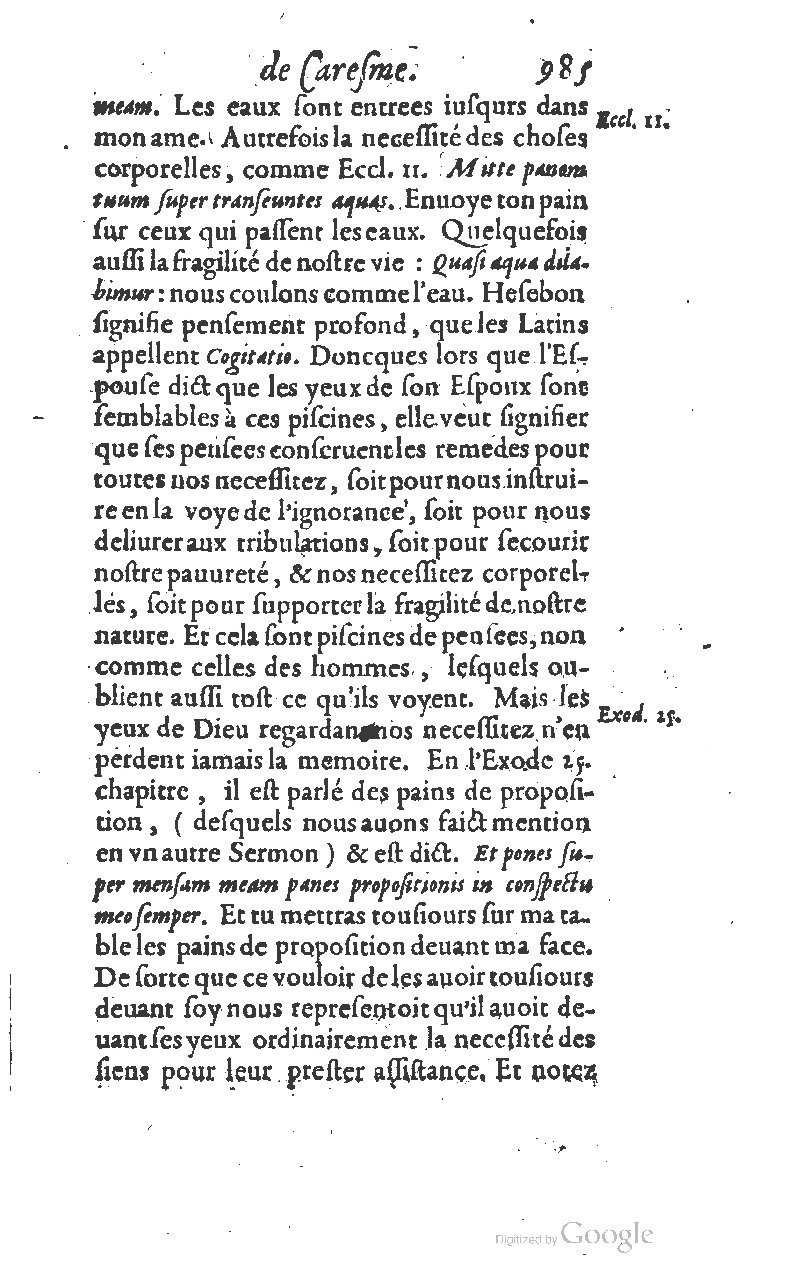 1607 - Nicolas Du Fossé - Trésor quadragésimal - T 01 - BM Lyon