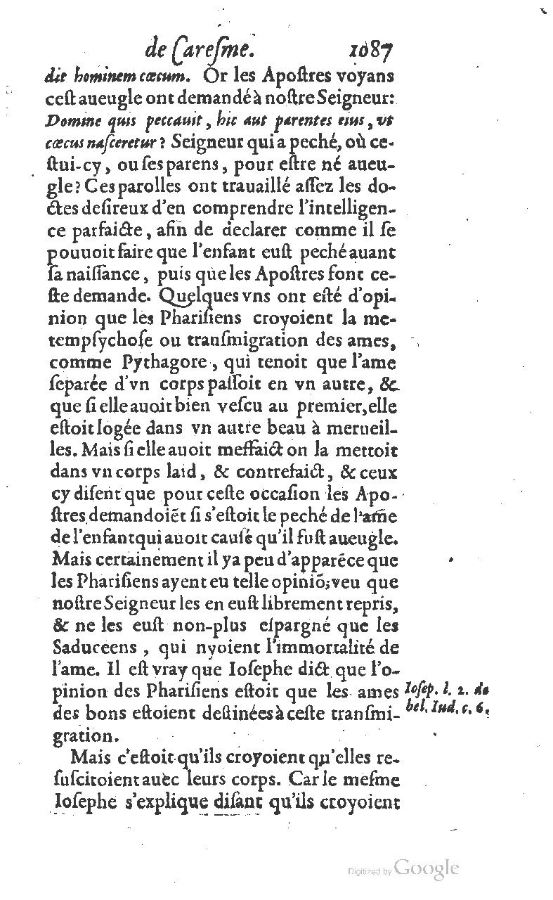 1607 - Nicolas Du Fossé - Trésor quadragésimal - T 01 - BM Lyon