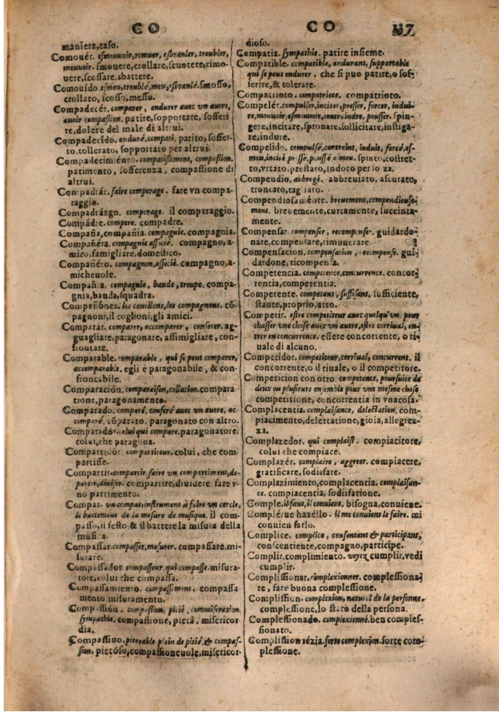 1637 - Jacques Crespin - Trésor des trois langues (Trois parties) - BSB Munich 1637 - Jacques Crespin - Trésor des trois langues (Trois parties) - BSB Munich