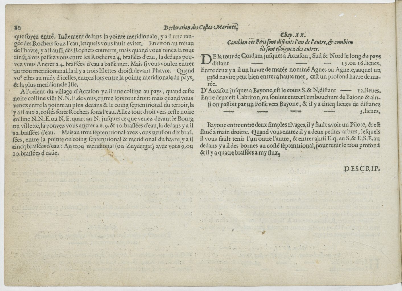 1601 - Bonaventure d’Aseville - Trésorerie ou cabinet de route marinesque - BnF