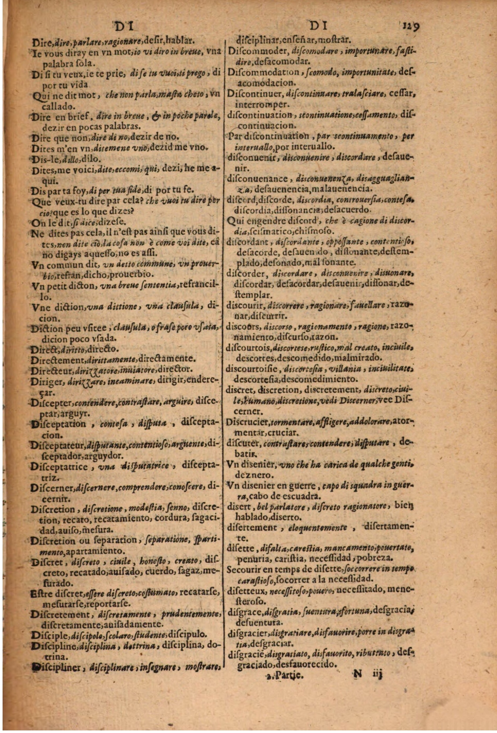 1616 - Pierre de la Rovière - Trésor des trois langues (Seconde partie) - BSB Munich