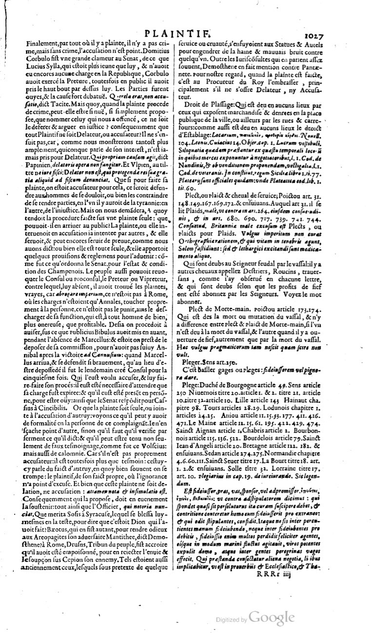 1629 - Veuve Nicolas Buon - Trésor du droit français (29620 T. 2) - BM Lyon