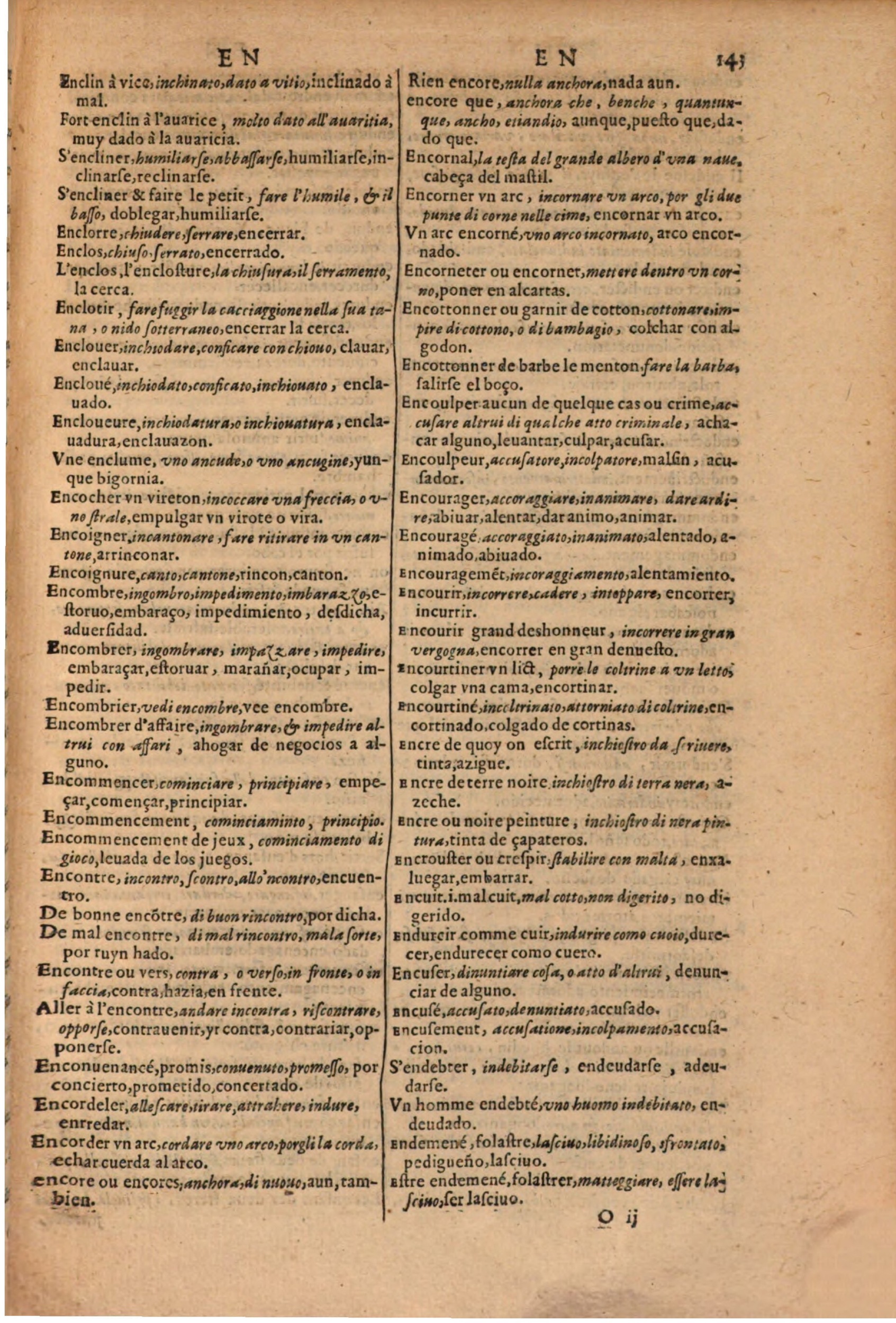 1616 - Pierre de la Rovière - Trésor des trois langues (Seconde partie) - BSB Munich
