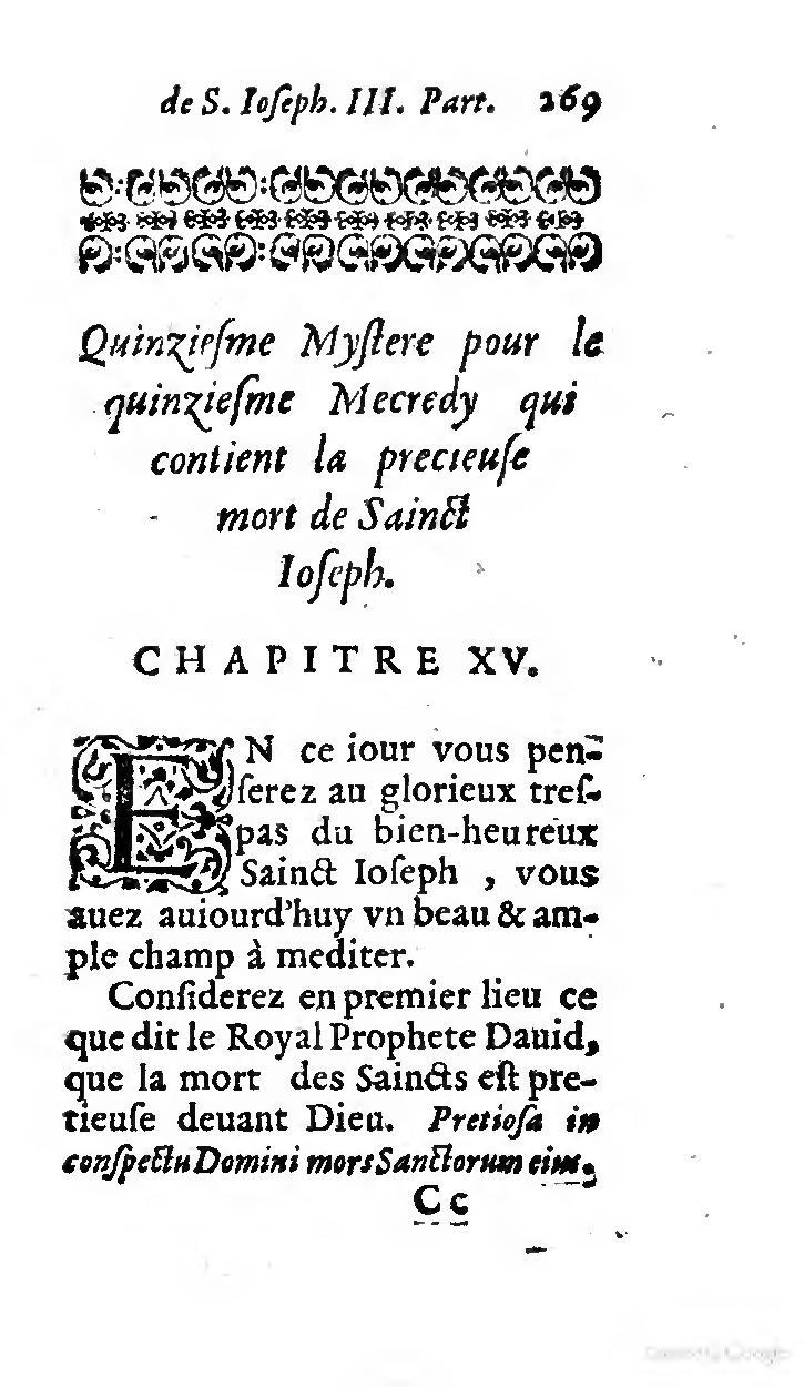 1646 - Jean Piot - Trésor inestimable de Saint-Joseph - BNC Rome