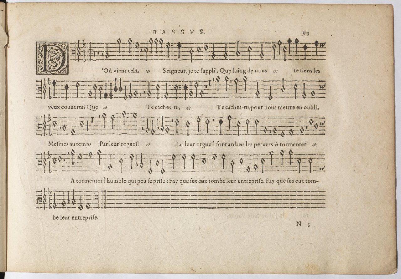 1594 - Paul Marceau - Trésor de musique d&#039;Orlande de Lassus, Superius, Bassus, Tenor, Quinta pars - BnF