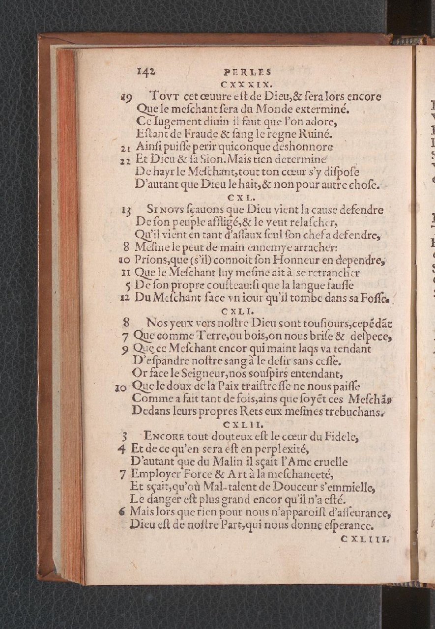 1577 - Jean de Laon - Trésor des 150 psaumes de David - Genève