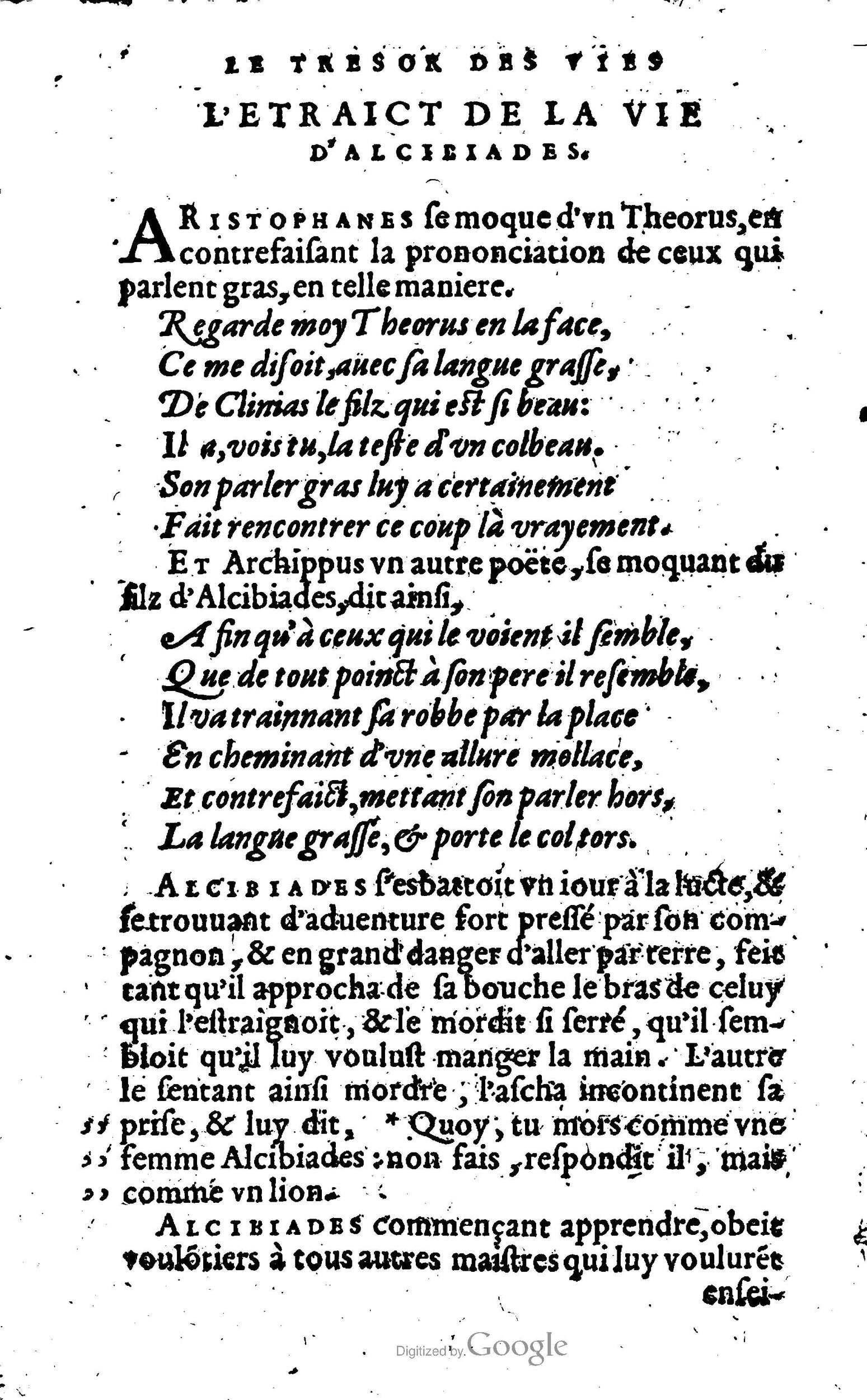1568 - Willem Silvius - Trésor des vies de Plutarque - Anvers Plantin-Moretus