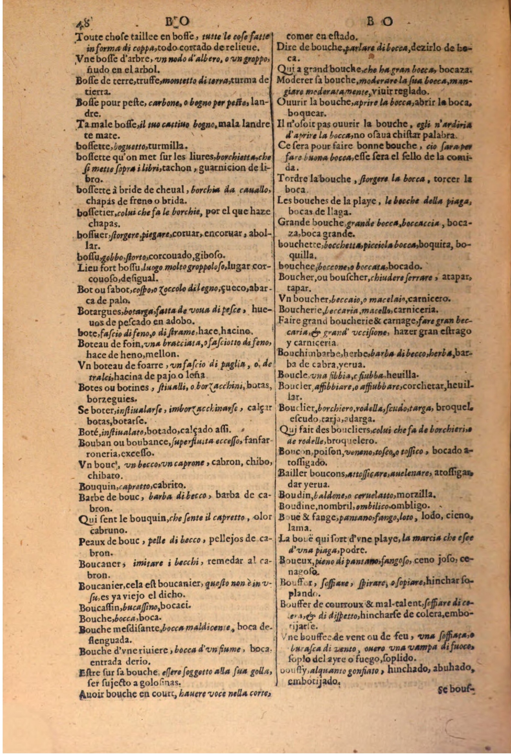 1616 - Pierre de la Rovière - Trésor des trois langues (Seconde partie) - BSB Munich