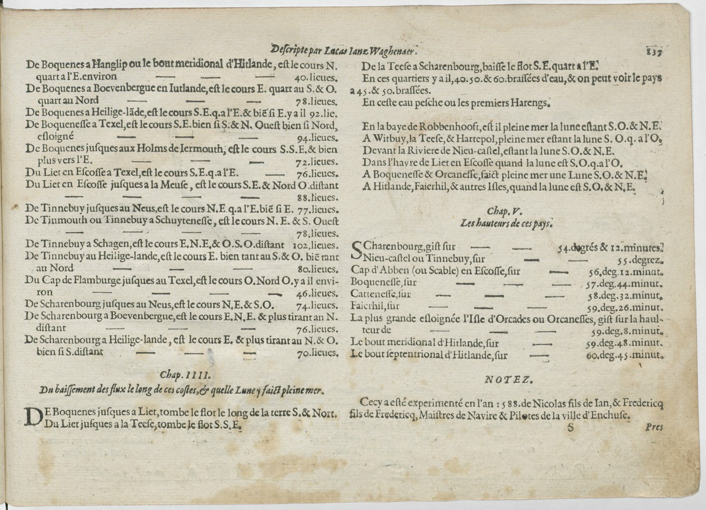 1601 - Bonaventure d’Aseville - Trésorerie ou cabinet de route marinesque - BnF