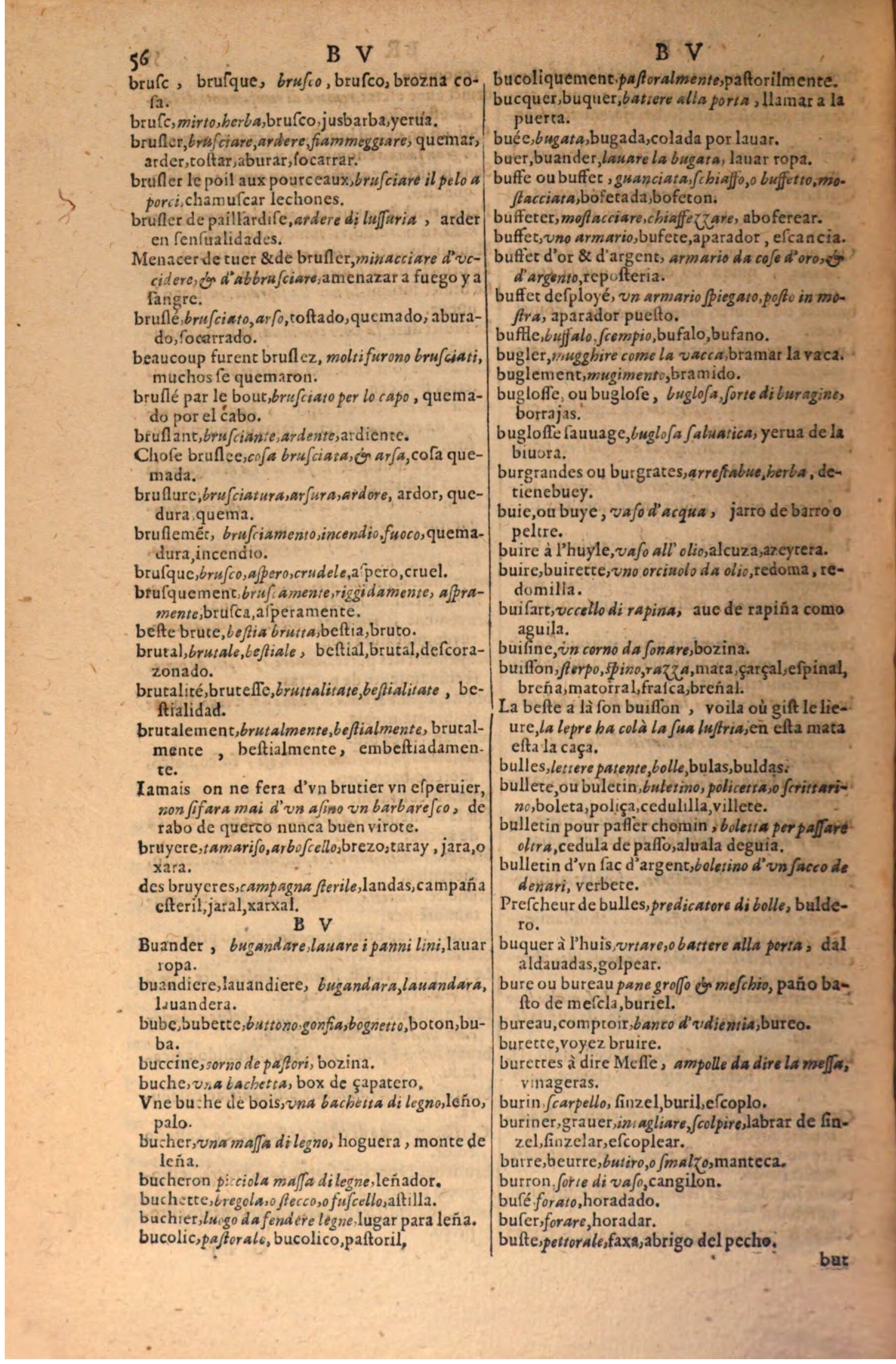 1616 - Pierre de la Rovière - Trésor des trois langues (Seconde partie) - BSB Munich