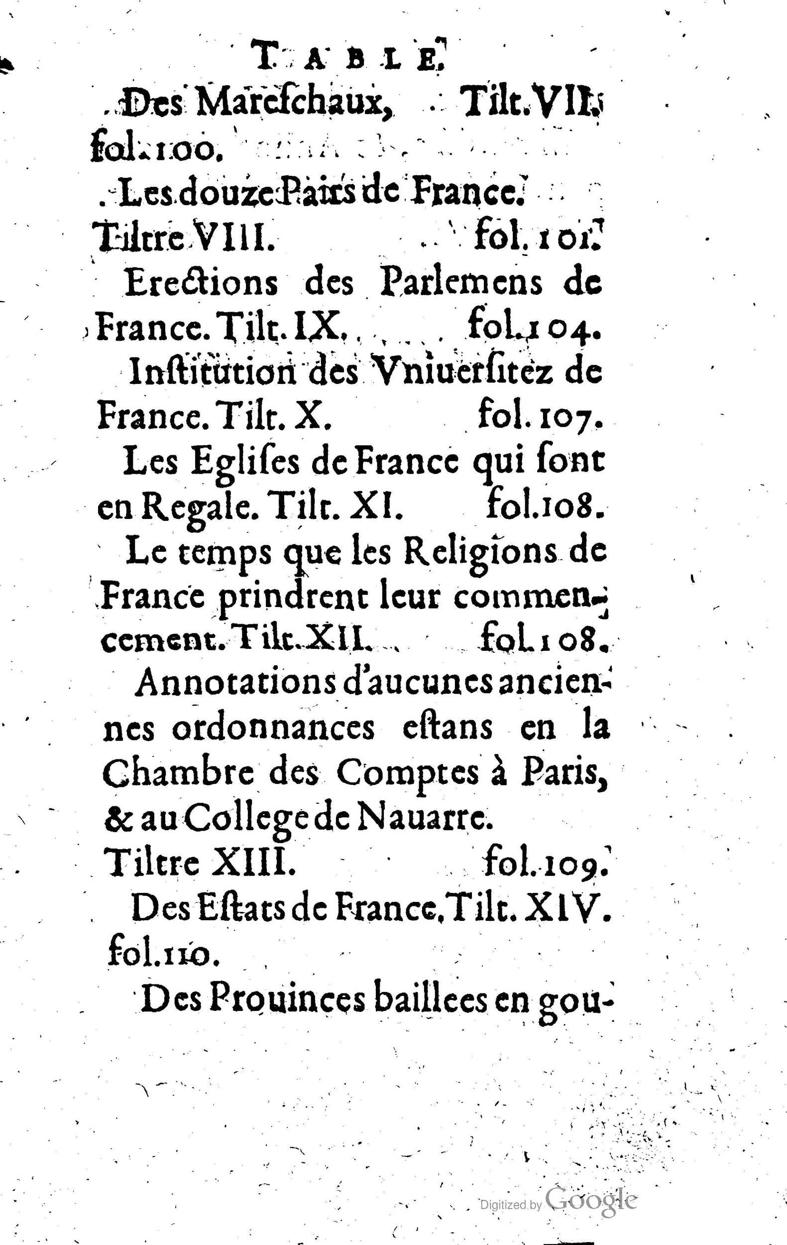 1619 - Jean Corrozet - Trésor des histoires de France - Anvers Musée Plantin-Moretus
