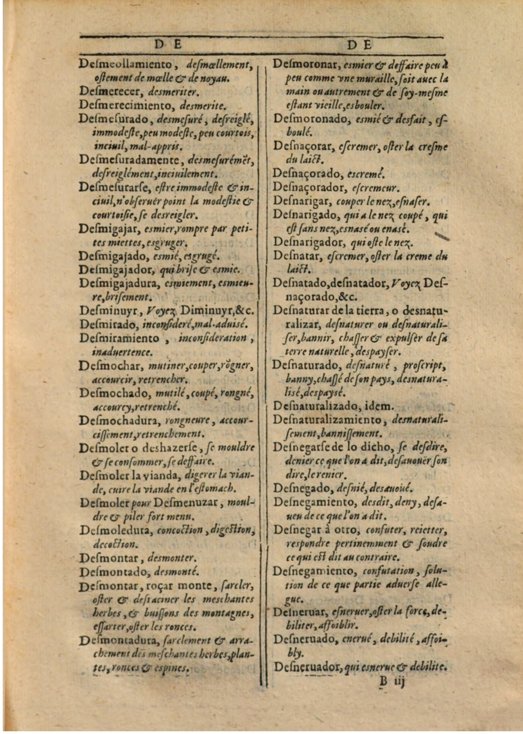 1607 - Marc Orry - Trésor des deux langues espagnole et française (Première partie) - BSB Munich 1607 - Marc Orry - Trésor des deux langues espagnole et française (Première partie) - BSB Munich