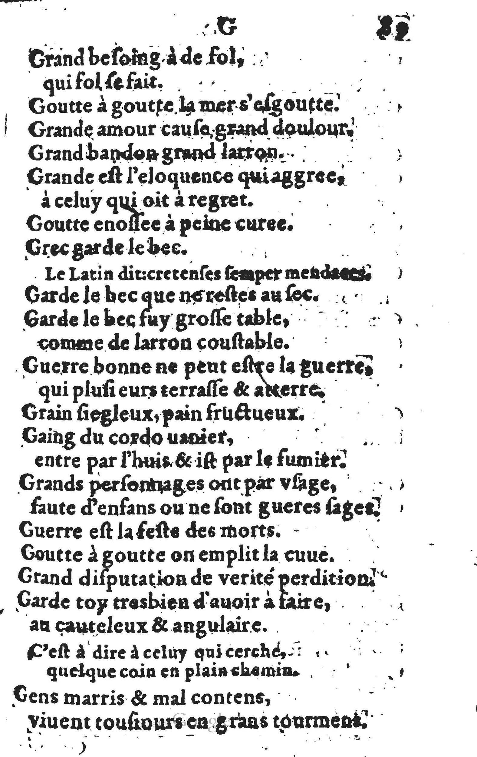 1578 - Nicolas Lescuyer - Trésor des sentences dorées - UGent