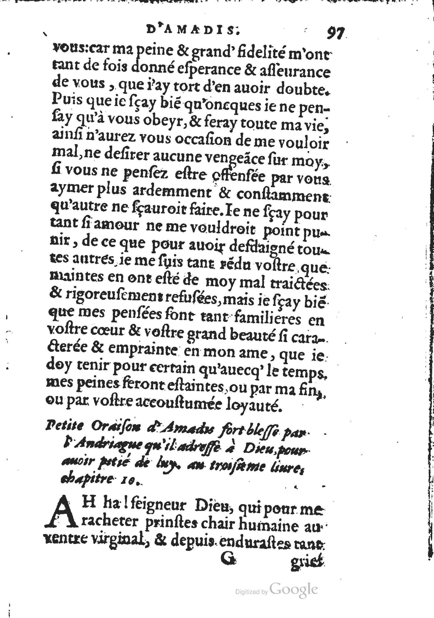 1560 - Jean d’Ogerolles et Gabriel Cotier Lyon - Trésor des Amadis - BSB Munich