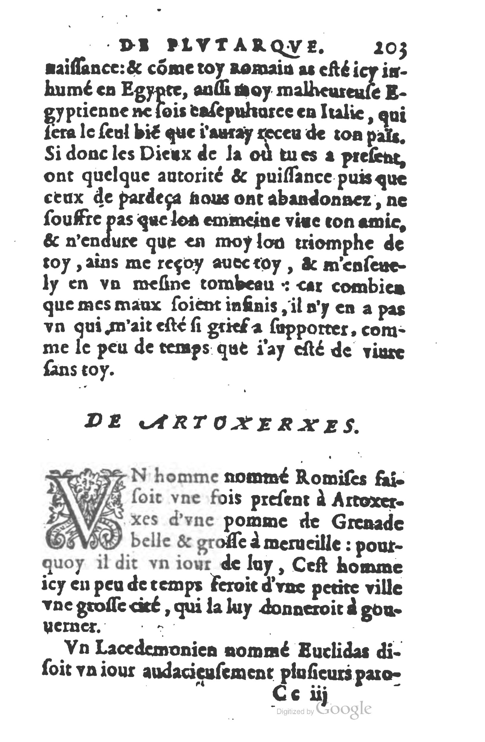 1577 - Claude Micard - Trésor des vies de Plutarque - BSB Munich