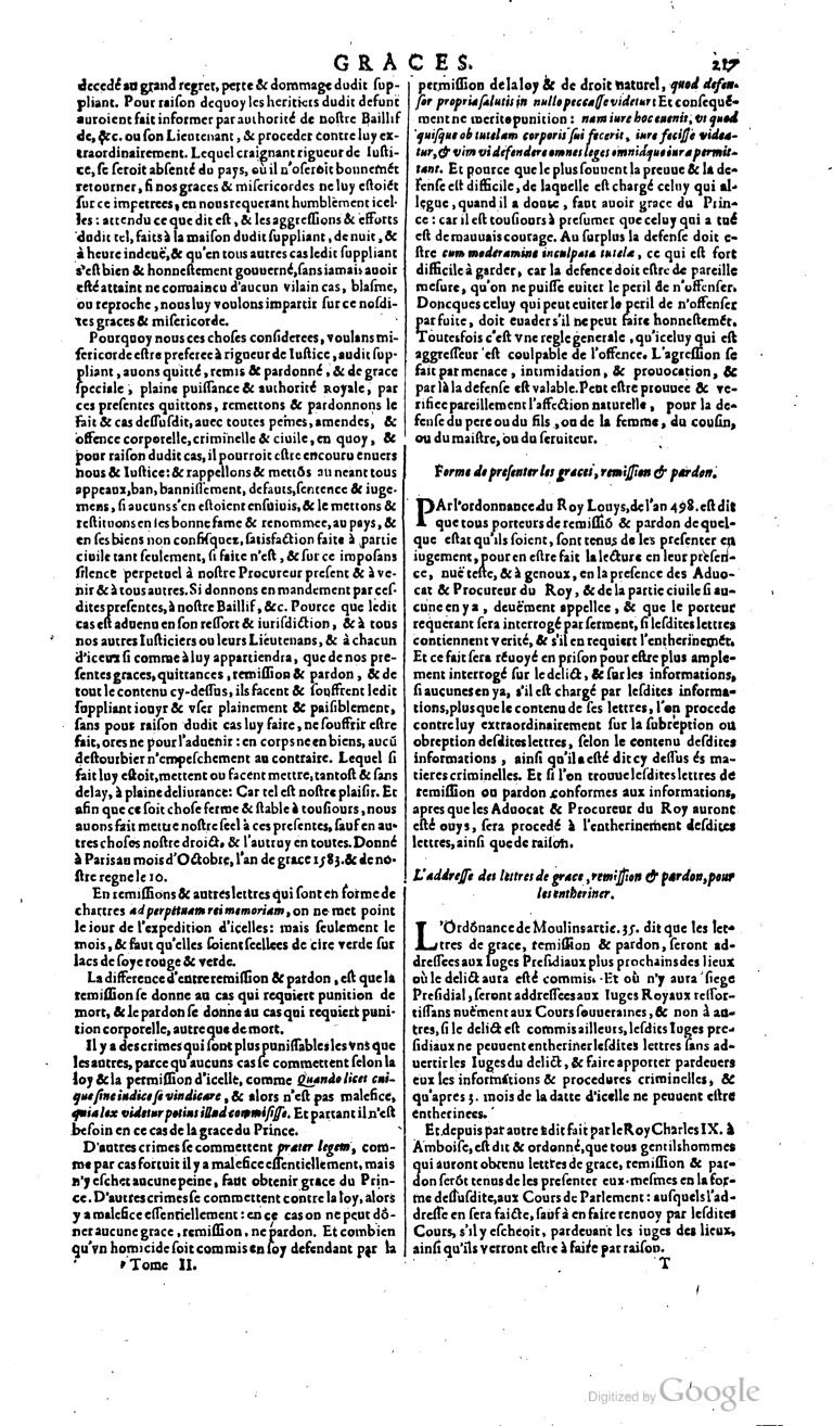 1629 - Veuve Nicolas Buon - Trésor du droit français (29620 T. 2) - BM Lyon